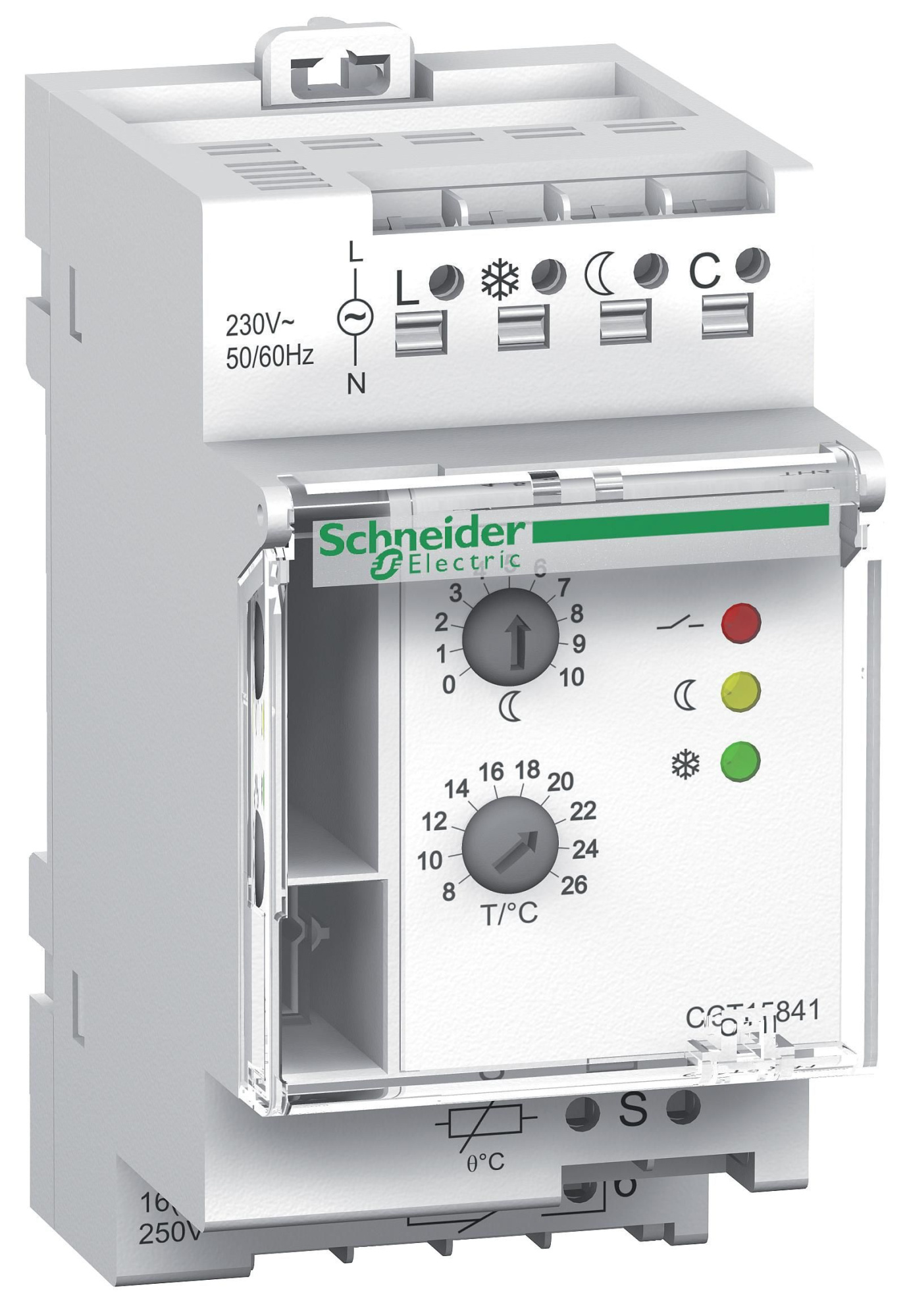 Эл.термостат th4, 3 уставки, +8c +26c Schneider Electric, CCT15841
