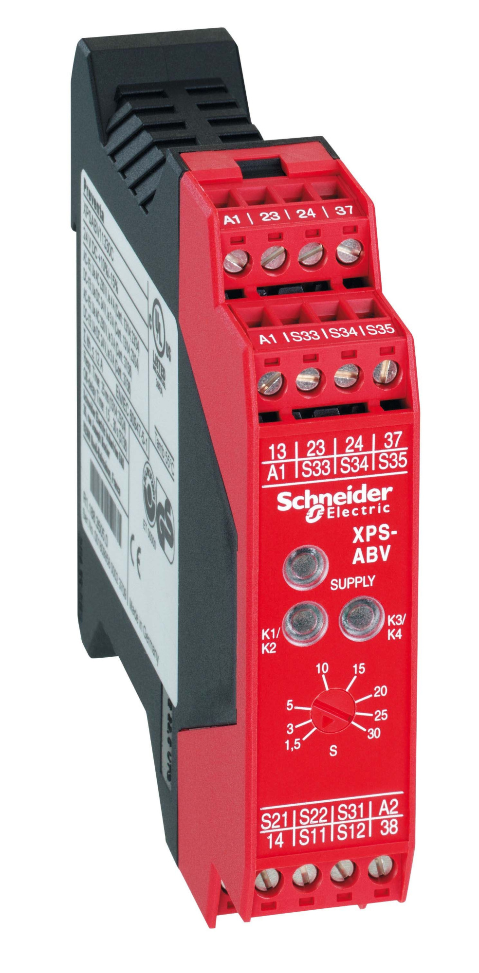 Модуль безопасности с выдержкой 30 сек 24 в Schneider Electric, XPSABV11330P