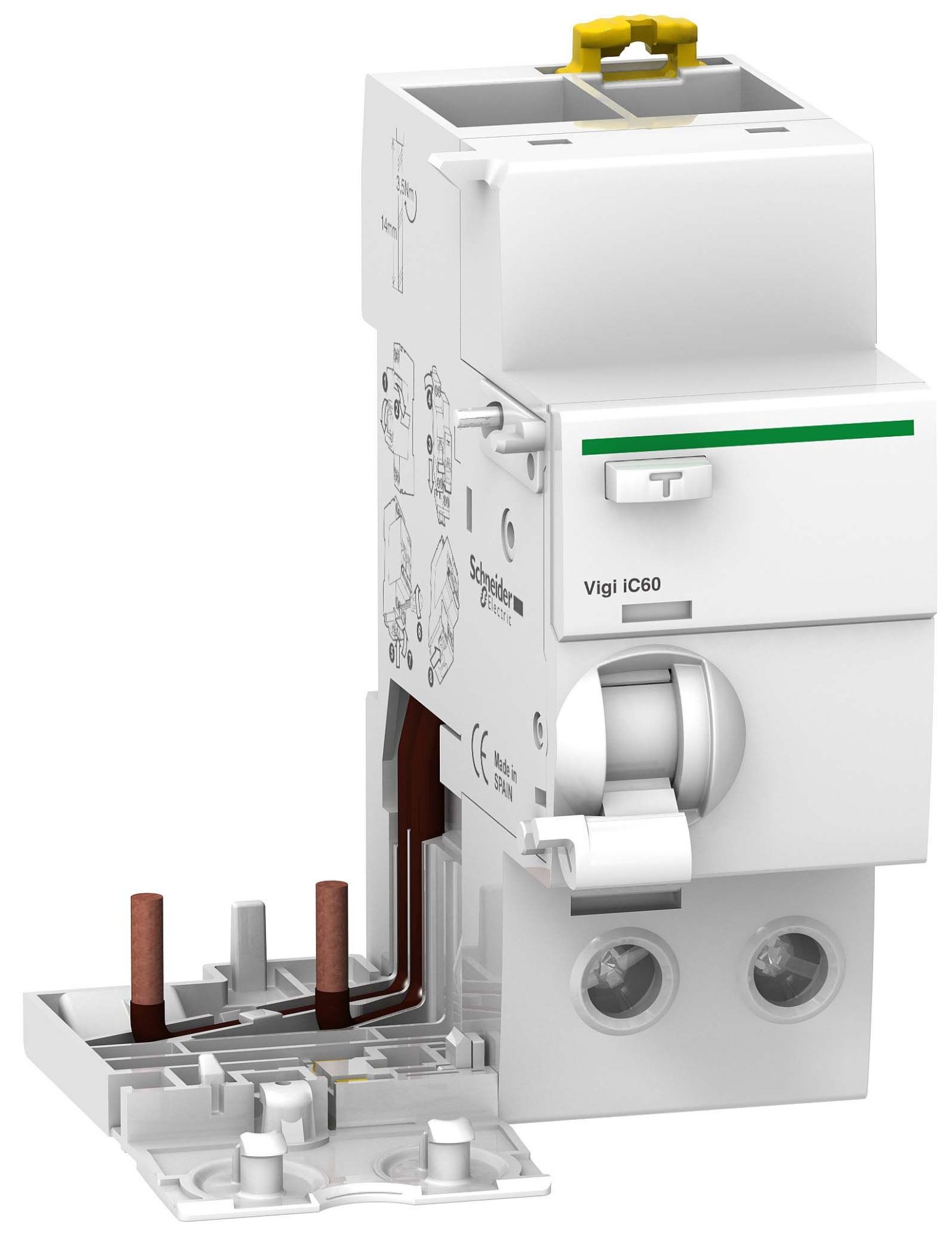 VIGI iC60 Блок дифференциальной защиты 2-полюсный, 63А, 30mА, тип А Schneider Electric, A9V51263