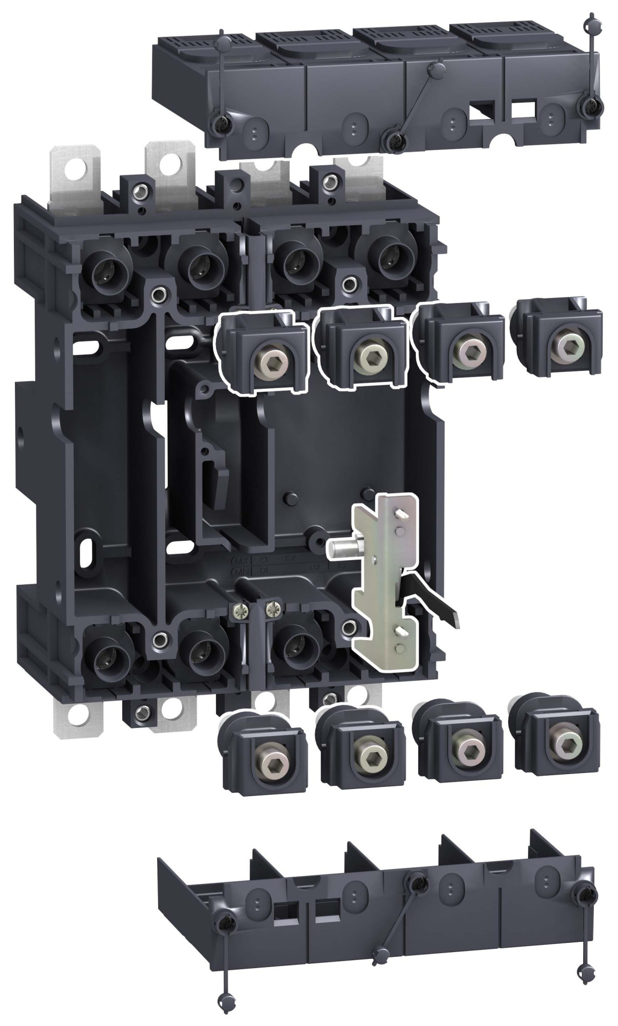 Комплект цоколя 4п compact (nsx100-250) Schneider Electric, LV429290