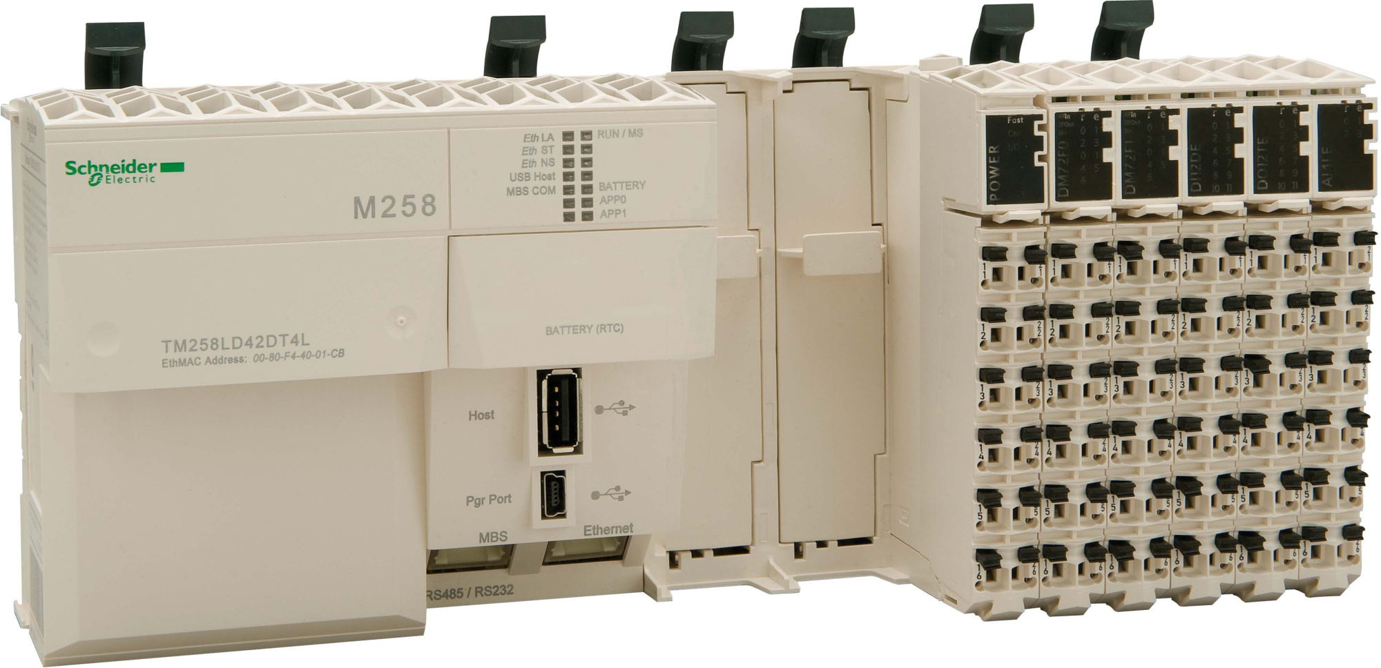 Контроллер М258 42Вх/Вых 4Анал 2PCI  Schneider Electric, TM258LD42DT4L
