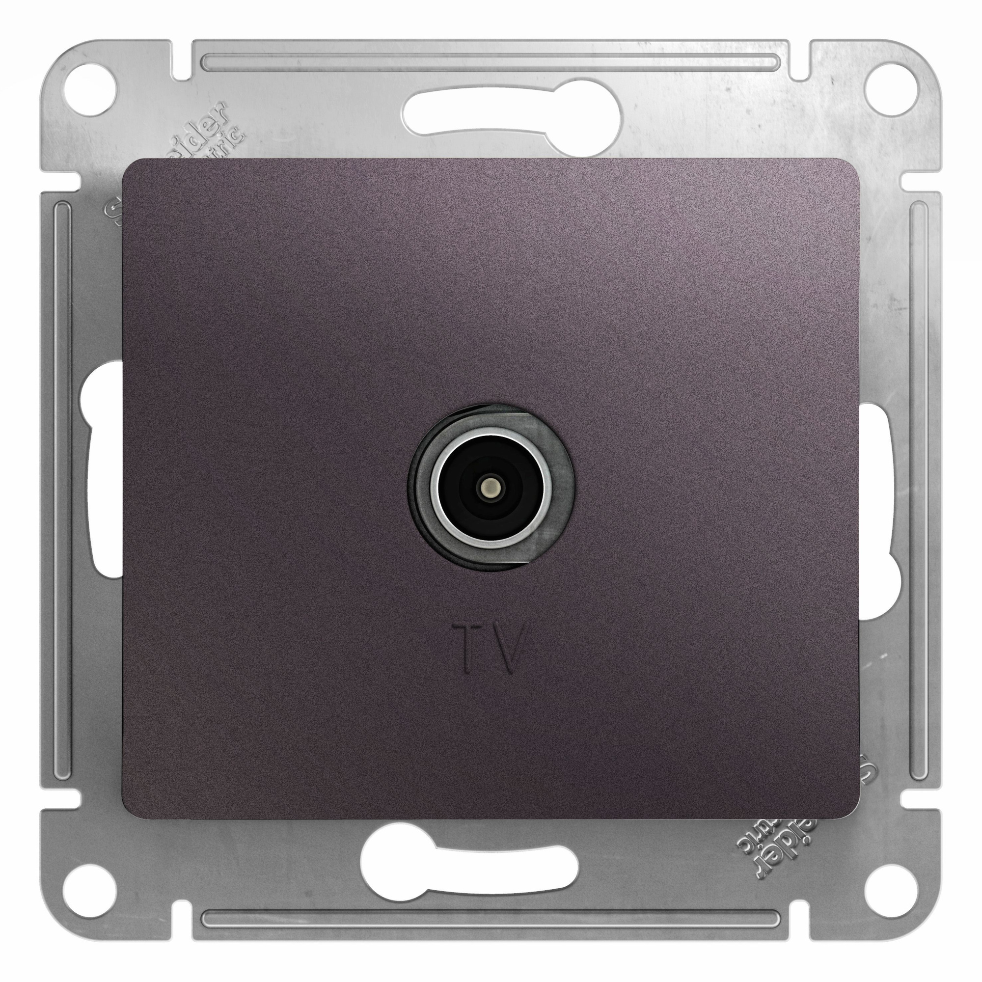 Розетка TV проходная 4db, механизм (сиреневый туман) Glossa Systeme Electric, GSL001492
