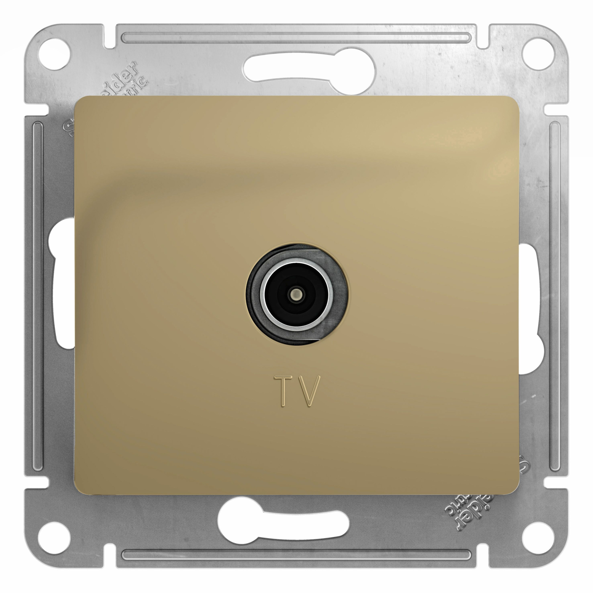 Розетка TV, механизм (титан) Glossa Systeme Electric, GSL000493