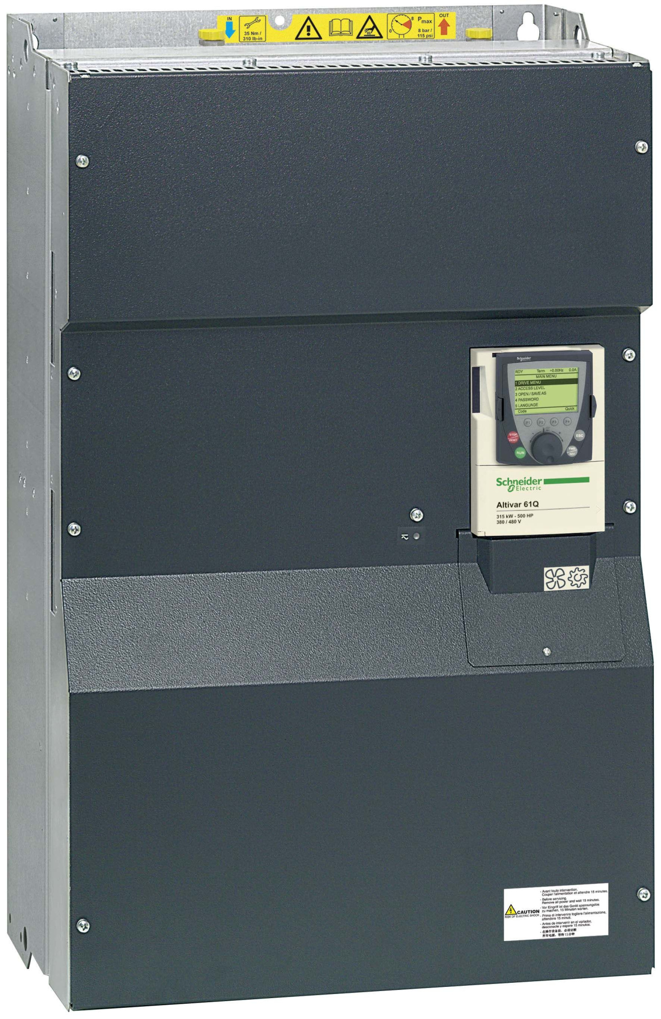Преобр част atв61 водянное охл 400в 250 Schneider Electric, ATV61QC25N4