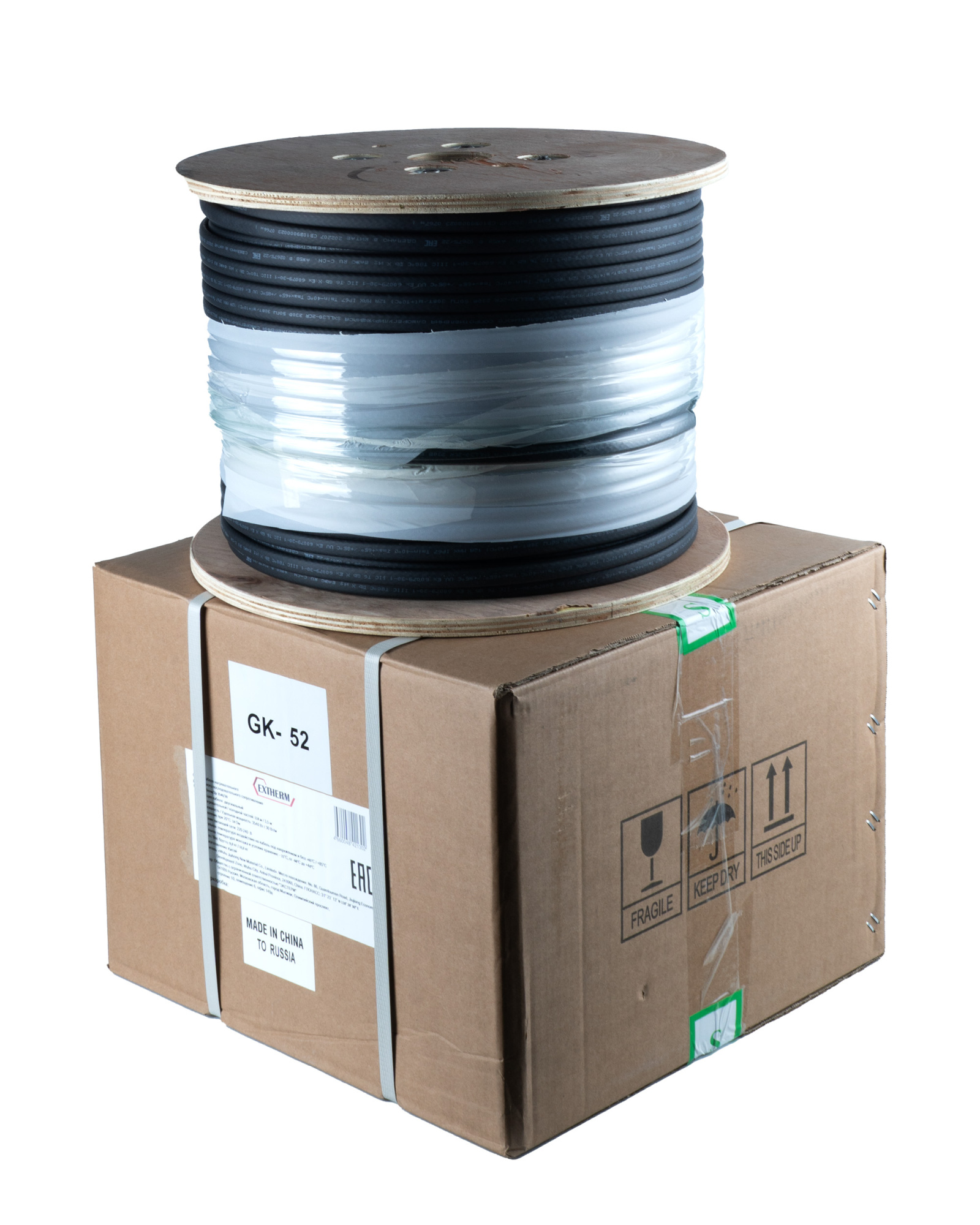 Extherm Extherm LXTC16-2CR Саморегулирующийся нагревательный кабель строительного применения (трубы) 16 Вт/м, термопласт