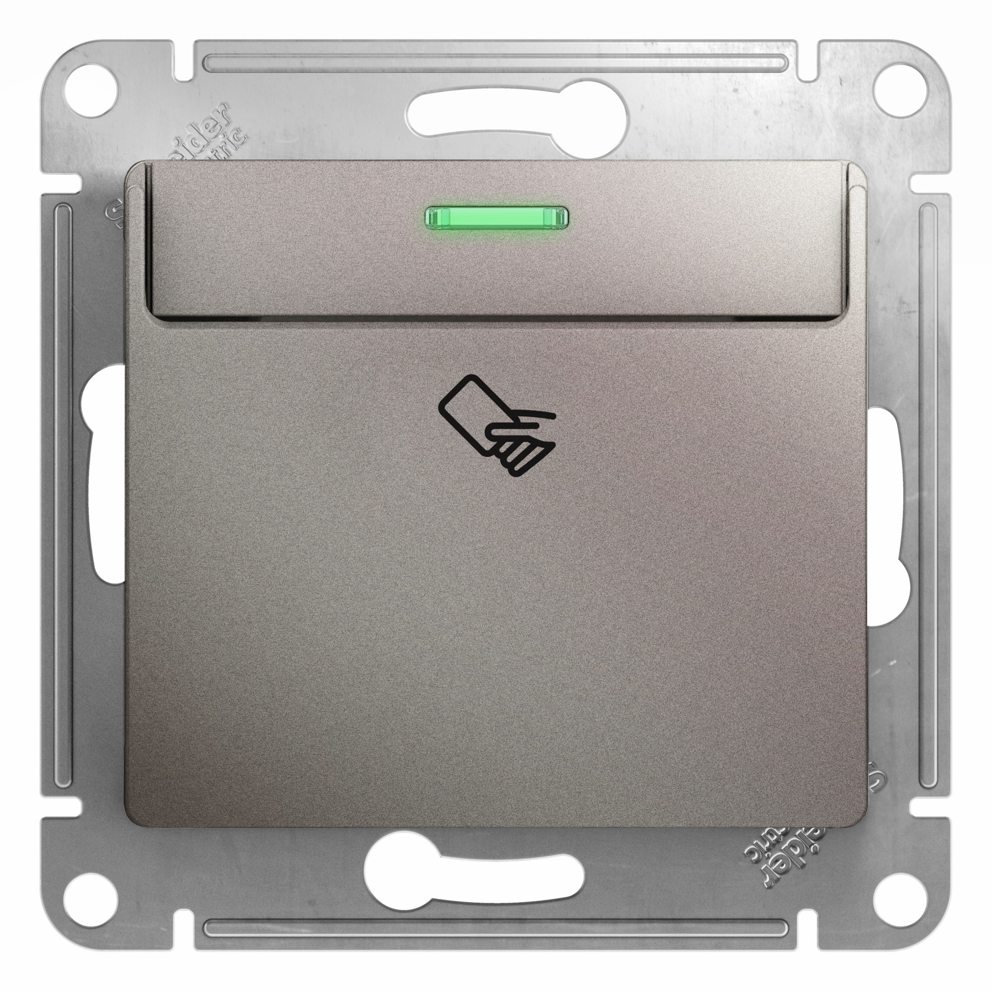 Выключатель карточный,сх.6,10ax, механизм (платина) Glossa Systeme Electric, GSL001269