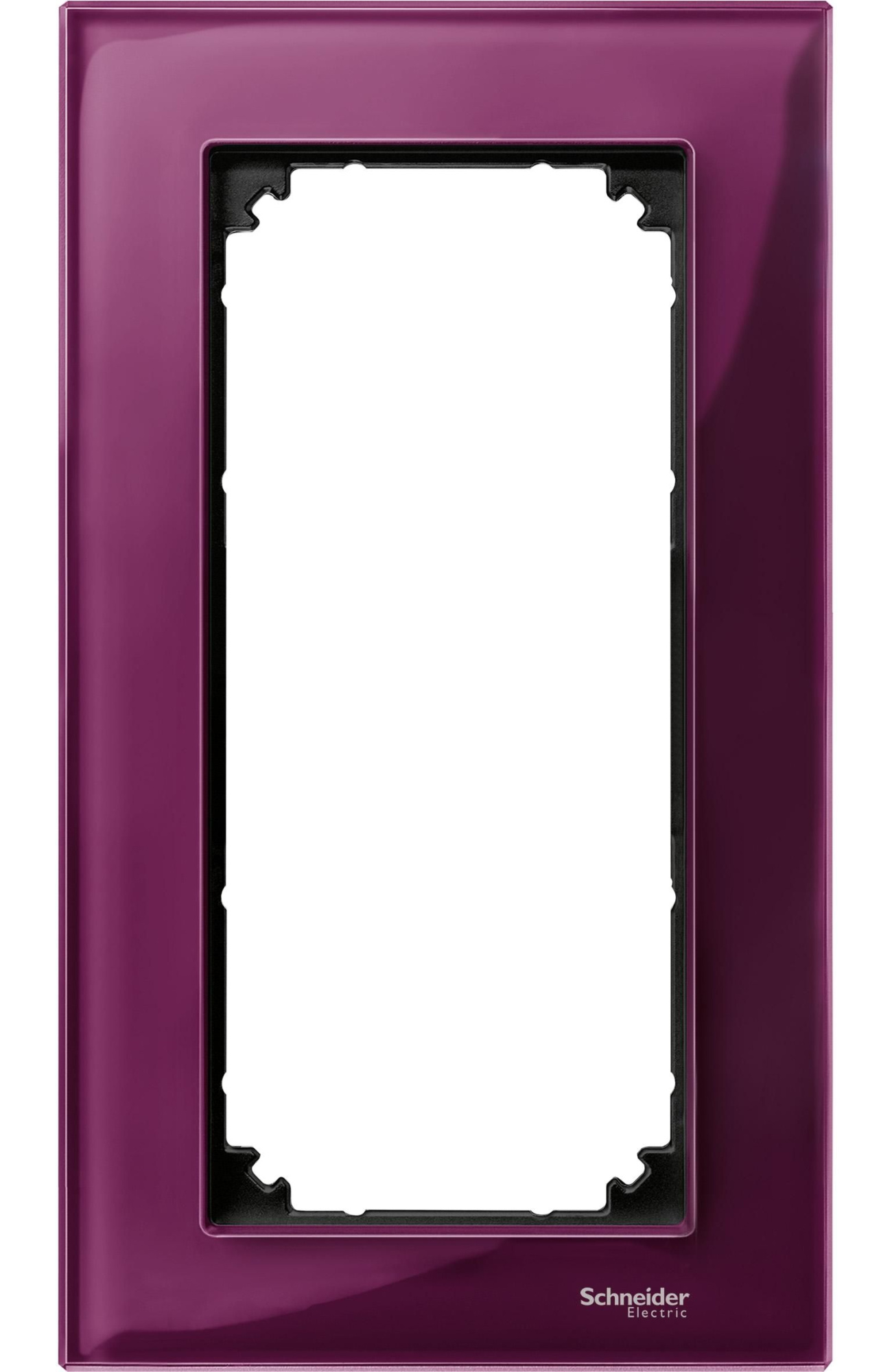 Рамка 2-постовая, sm б/перегородки (стекло рубин) Merten M-Elegance Schneider Electric, MTN4025-3206
