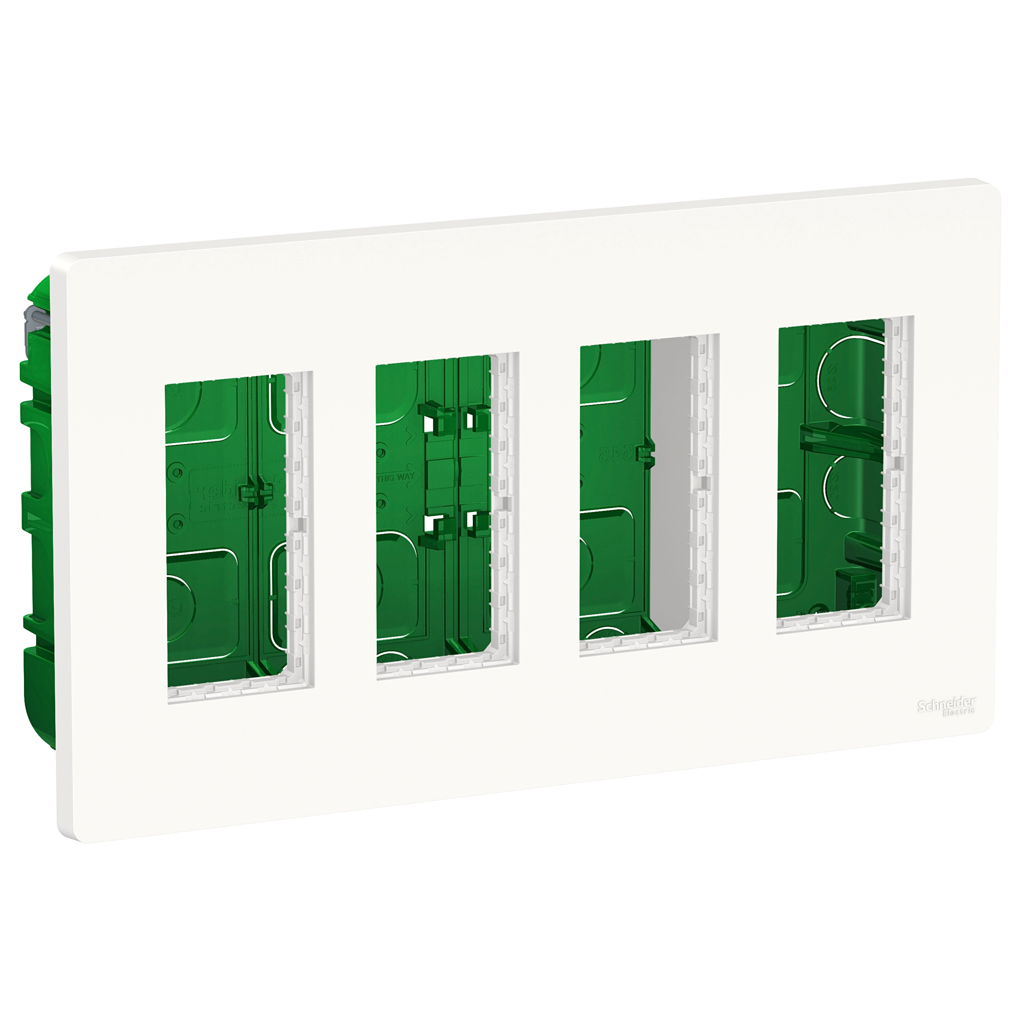 Блок скрытой установки 4х2 (белый) Unica System+ Schneider Electric, NU174418