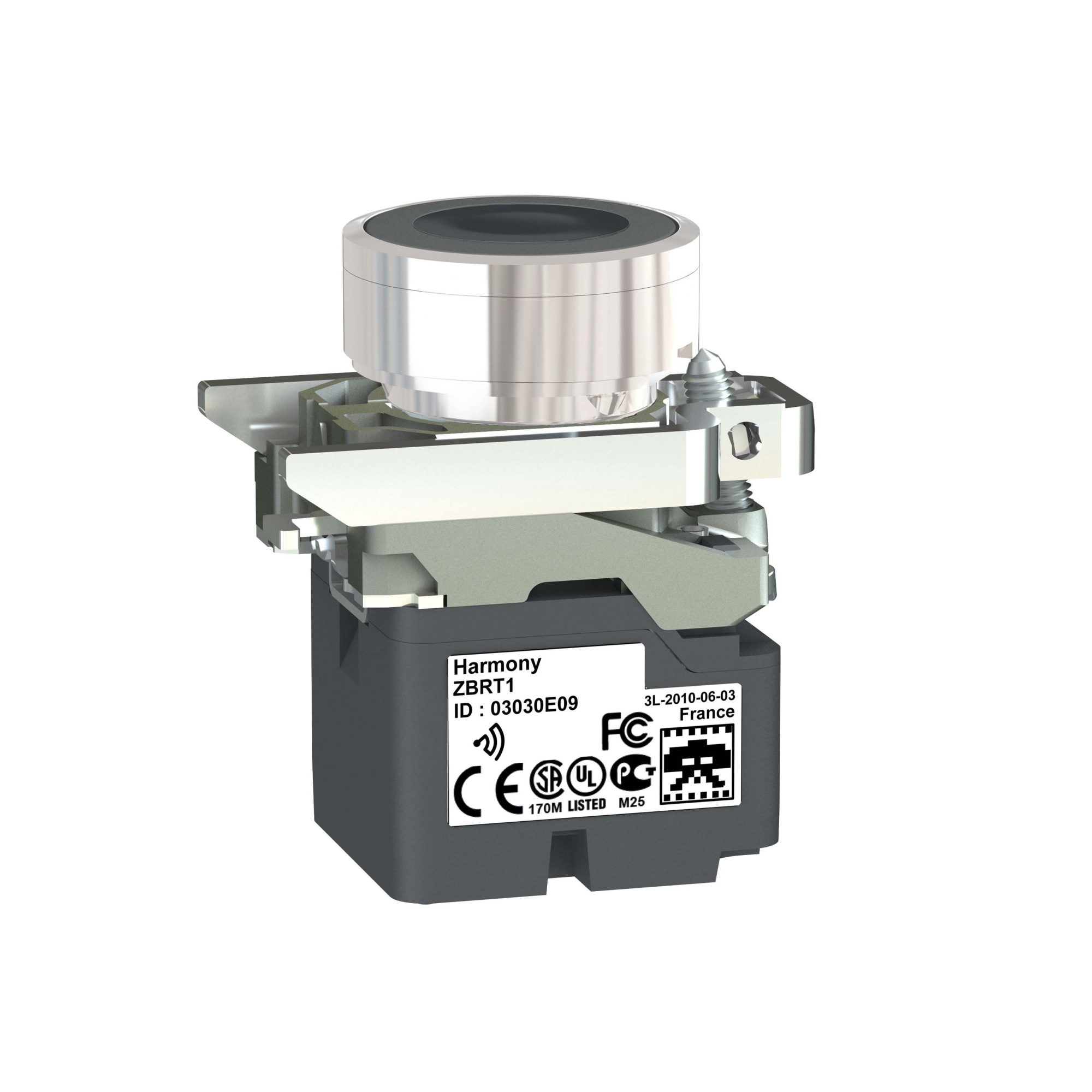 Беспроводная кнопка с черным толкателем zb4rta2 Schneider Electric, ZB4RTA2