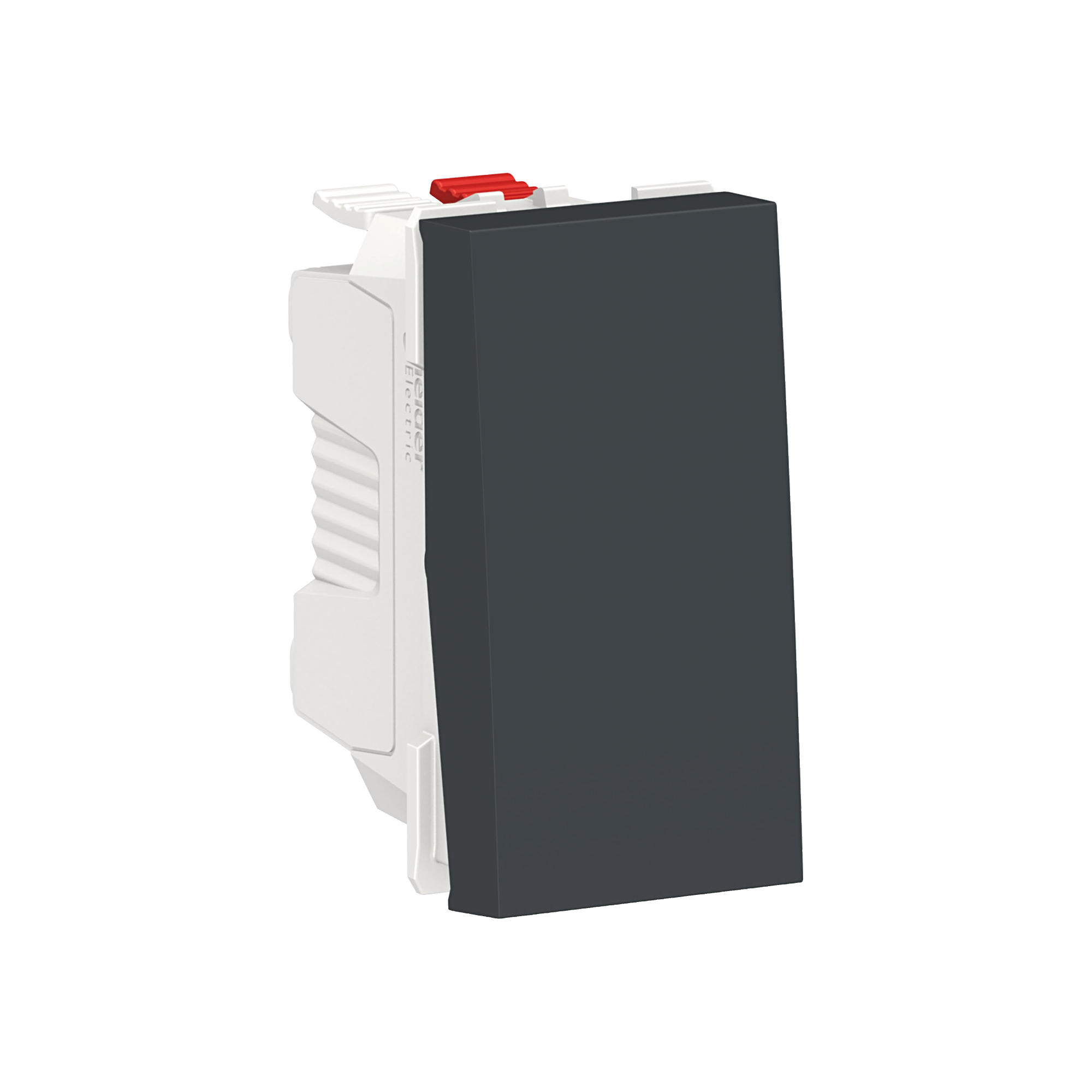 Выключатель 1-клавишный, кнопочный, сх. 1, 10 a, 1 мод, (антрацит) Unica Modular Schneider Electric, NU310654