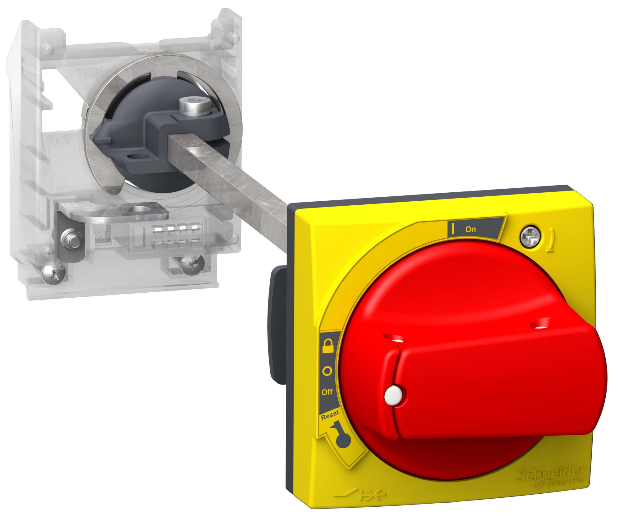 Красная рукоятка для gv2p/l,ip65 Schneider Electric, GV2APN04