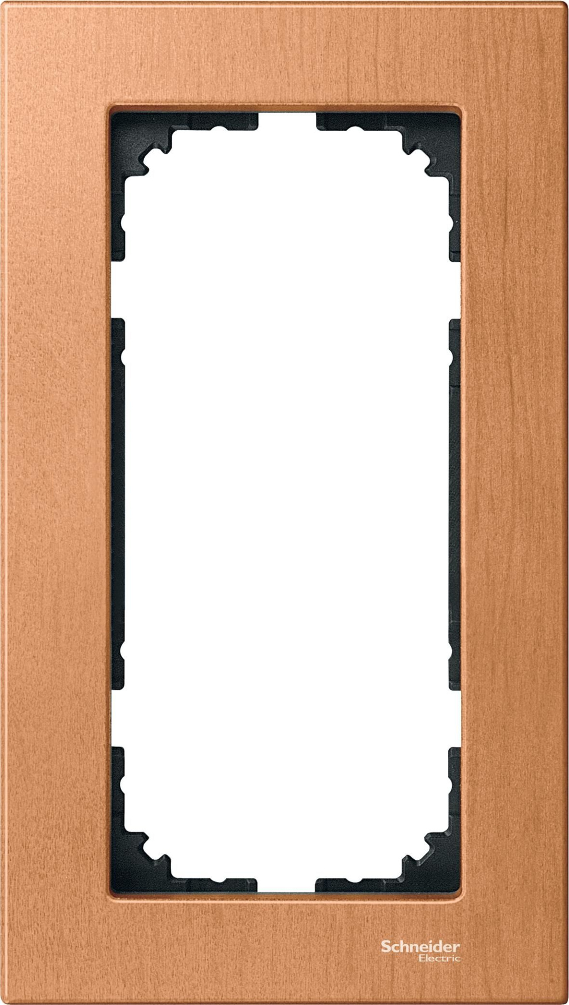 Рамка 2-постовая, sm б/перегородки (дерево орех) Merten M-Elegance Schneider Electric, MTN4058-3470