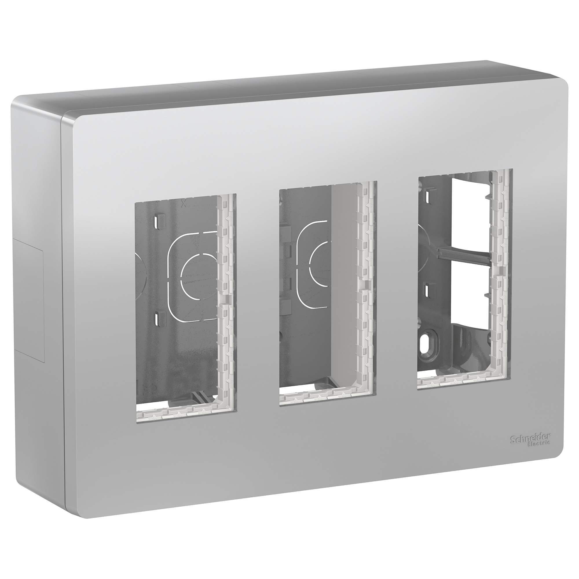 Блок открытой установки 3х2 (алюминий) Unica System+ Schneider Electric, NU123430