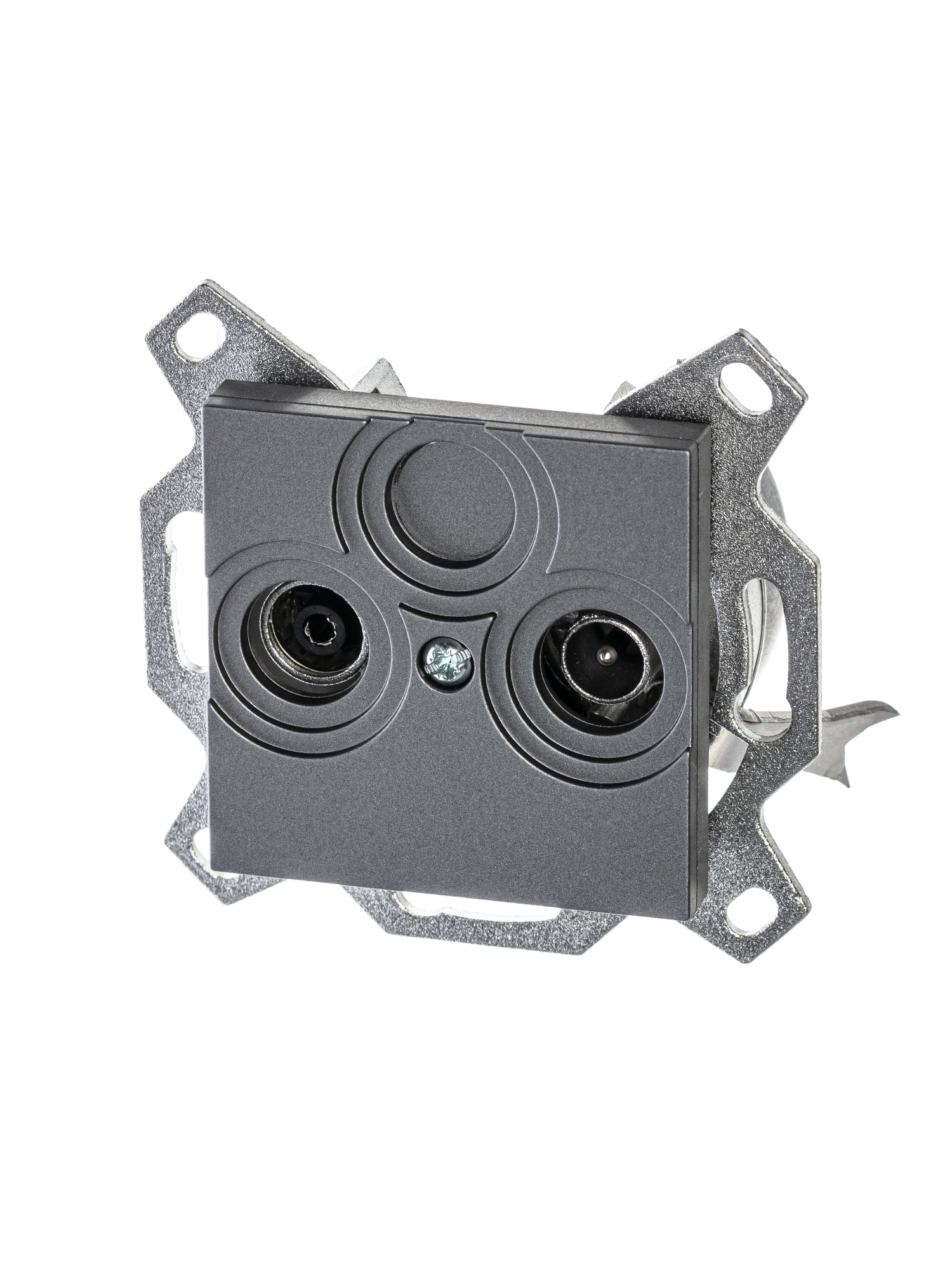 5011H-A03607 69W Розетка TV-R, проходная, 7дБ, Levit, сталь ABB, 2CHH083607A6069