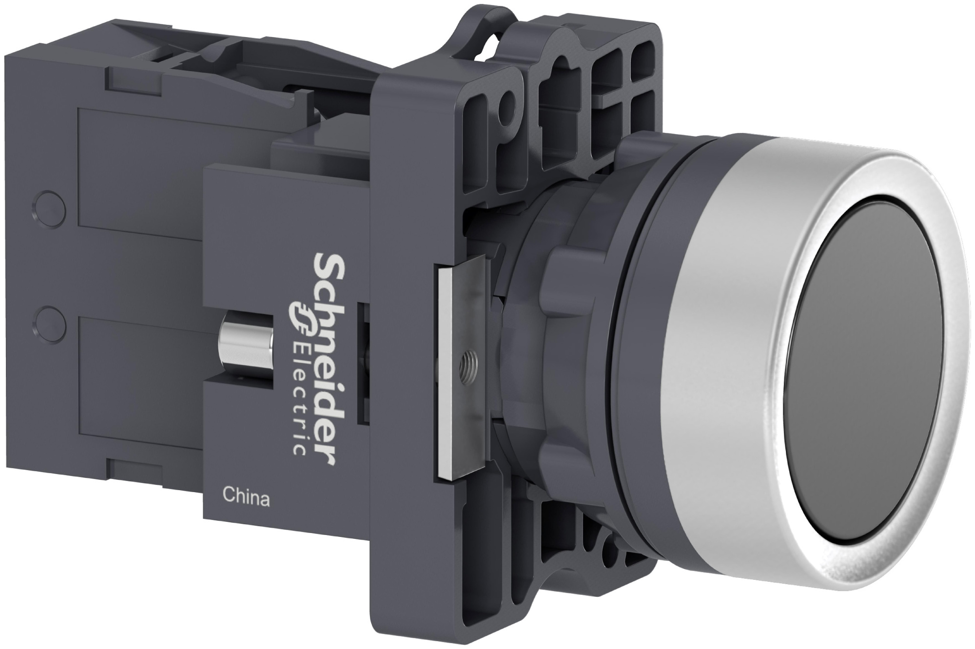 Кнопка черная с фиксацией 1НО Schneider Electric, XA2EH021