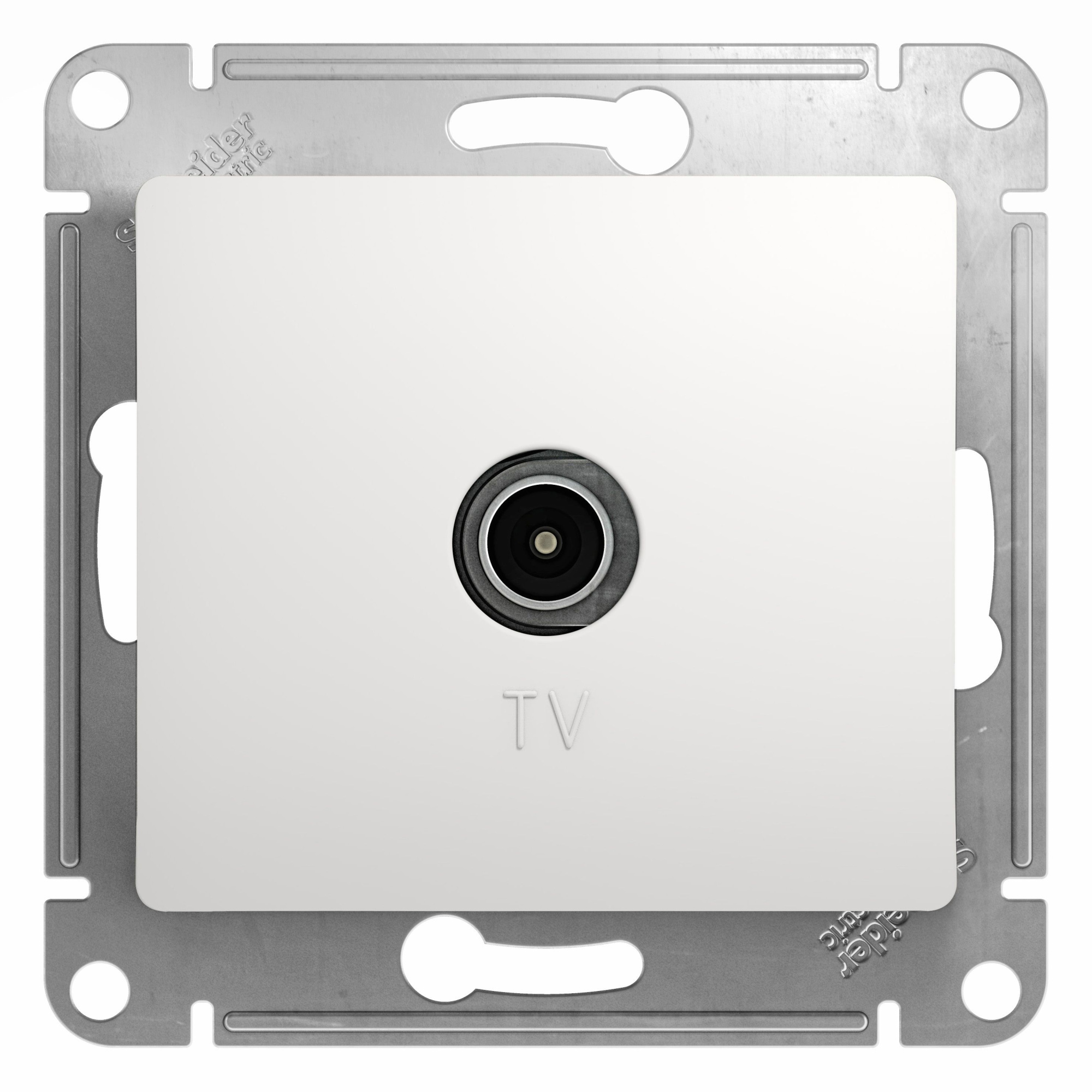 Розетка TV, механизм(белый) Glossa Systeme Electric, GSL000193
