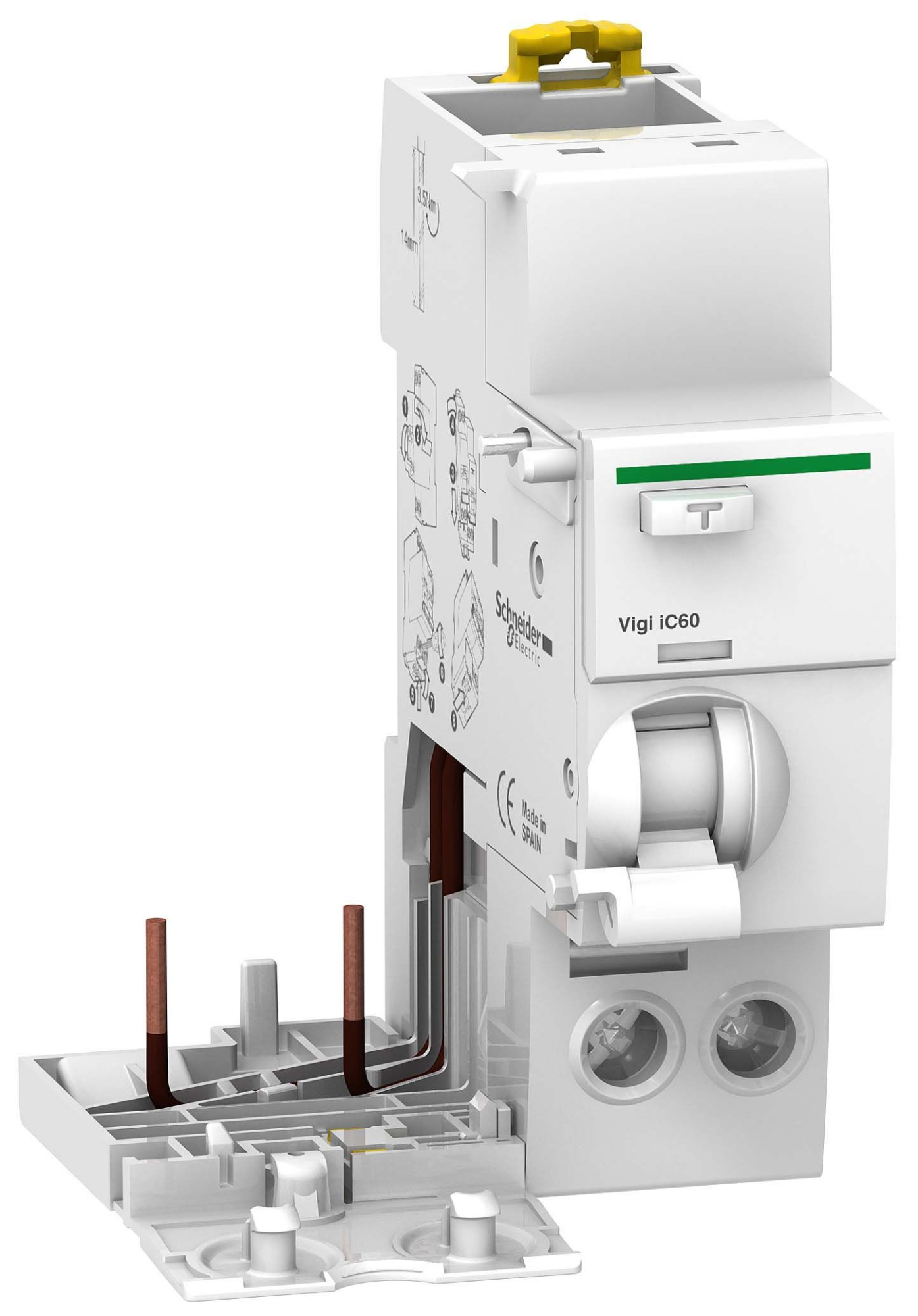 Vigi iC60 2Р 25A 300mA AC Блок дифференциальной защиты 2-полюсный, 25A, 300mA, тип АC Schneider Electric, A9V04225