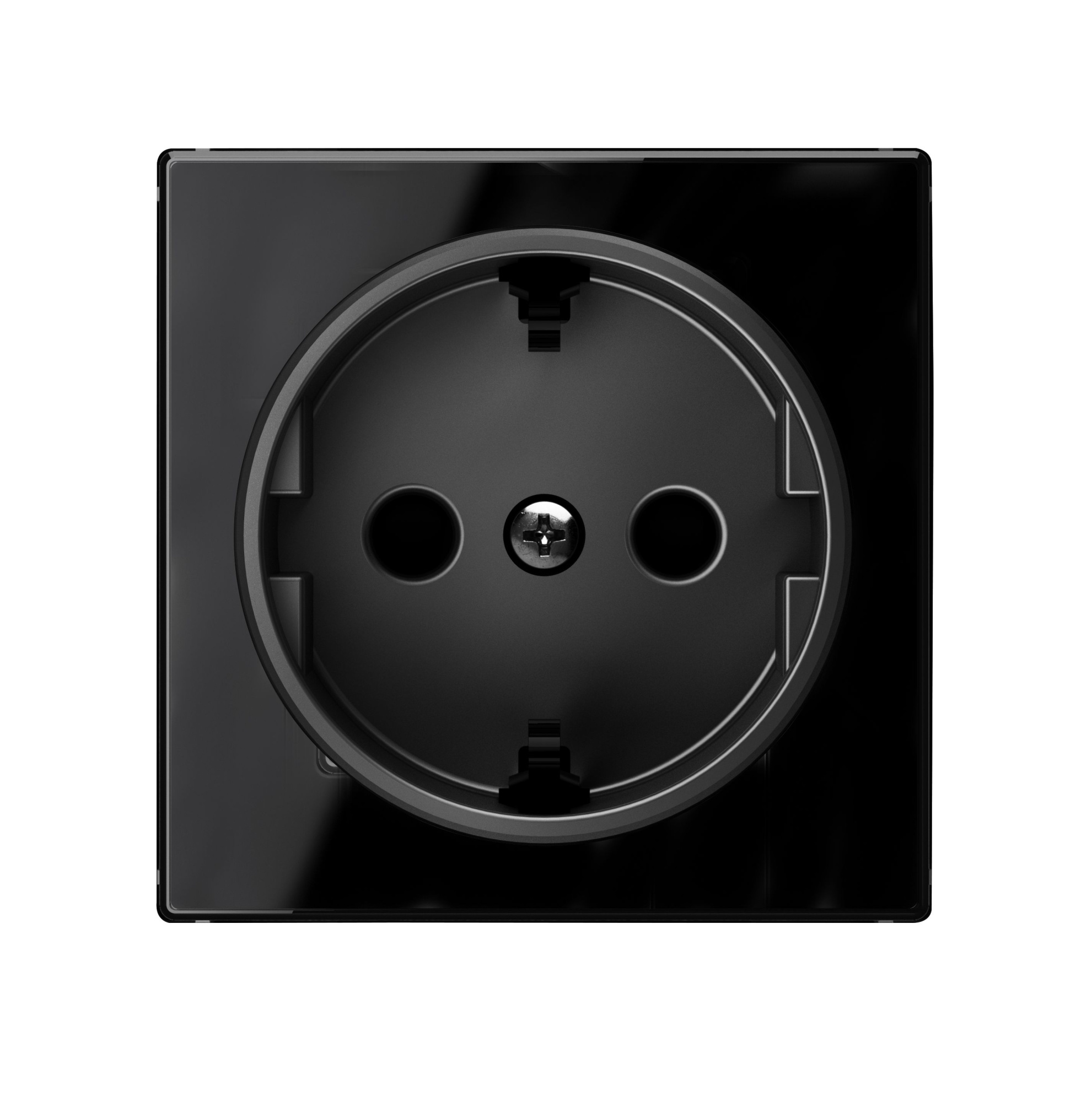 8588 CN Накладка для розетки SCHUKO,серия SKY, стекло чёрное ABB, 2CLA858800A2501