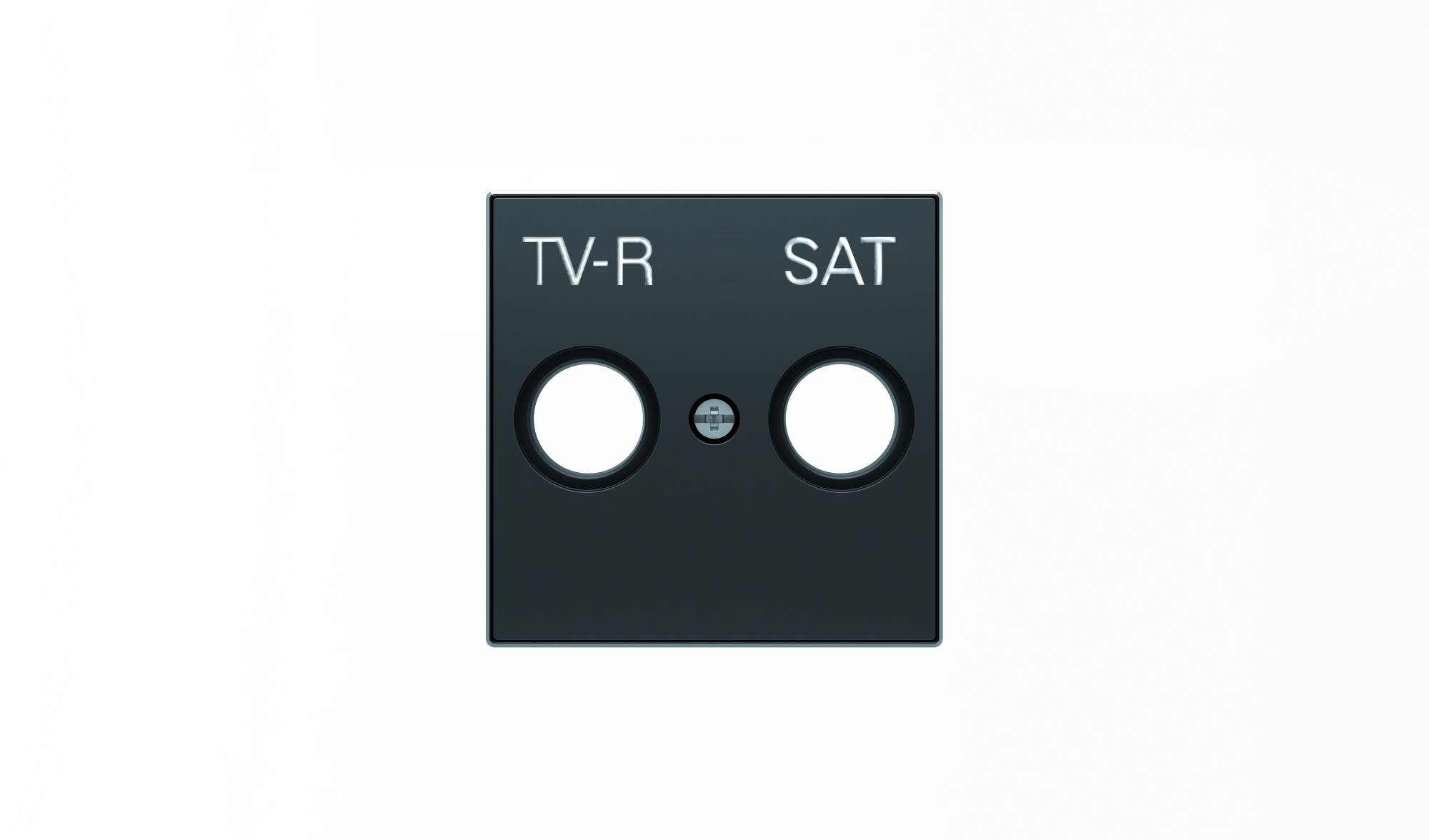 8550.1 NS Накладка для TV-R-SAT розетки,серия SKY, чёрный бархат ABB, 2CLA855010A1501