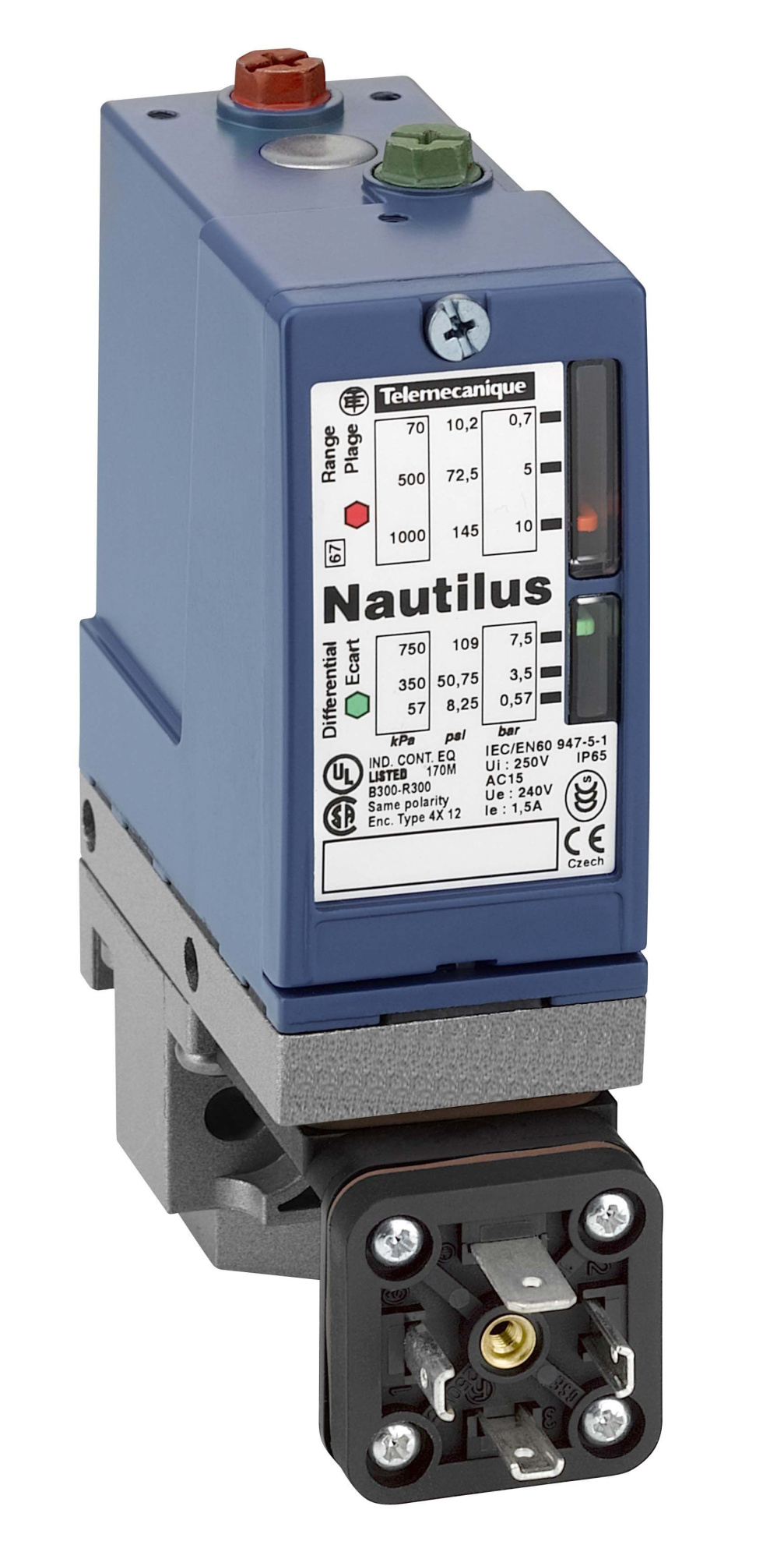Датчик давления 70бар 2 порога xmlb070d2c11 Schneider Electric, XMLB070D2C11