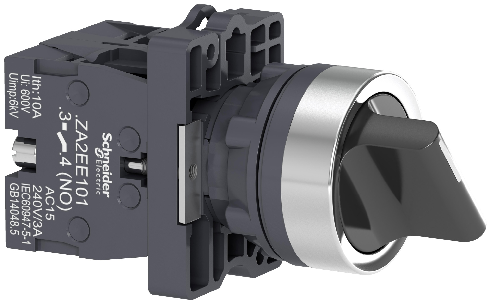 Переключатель кор. 3х-позиционный, возвр.в центр, 2НО Schneider Electric, XA2ED53