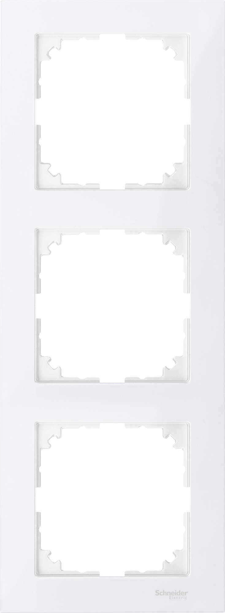 Рамка 3-постовая, sm (полярный белый) Merten M-Pure Schneider Electric, MTN4030-3619
