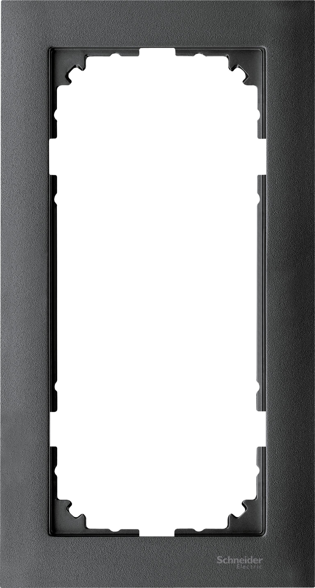 Рамка 2-постовая, sm б/перегородки (антрацит) Merten M-Pure Schneider Electric, MTN4025-3614