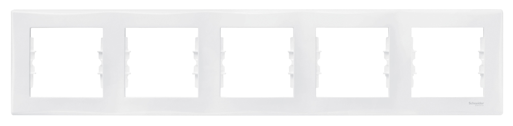 Рамка 5-постовая горизонтальная (белая) Sedna Schneider Electric, SDN5800921