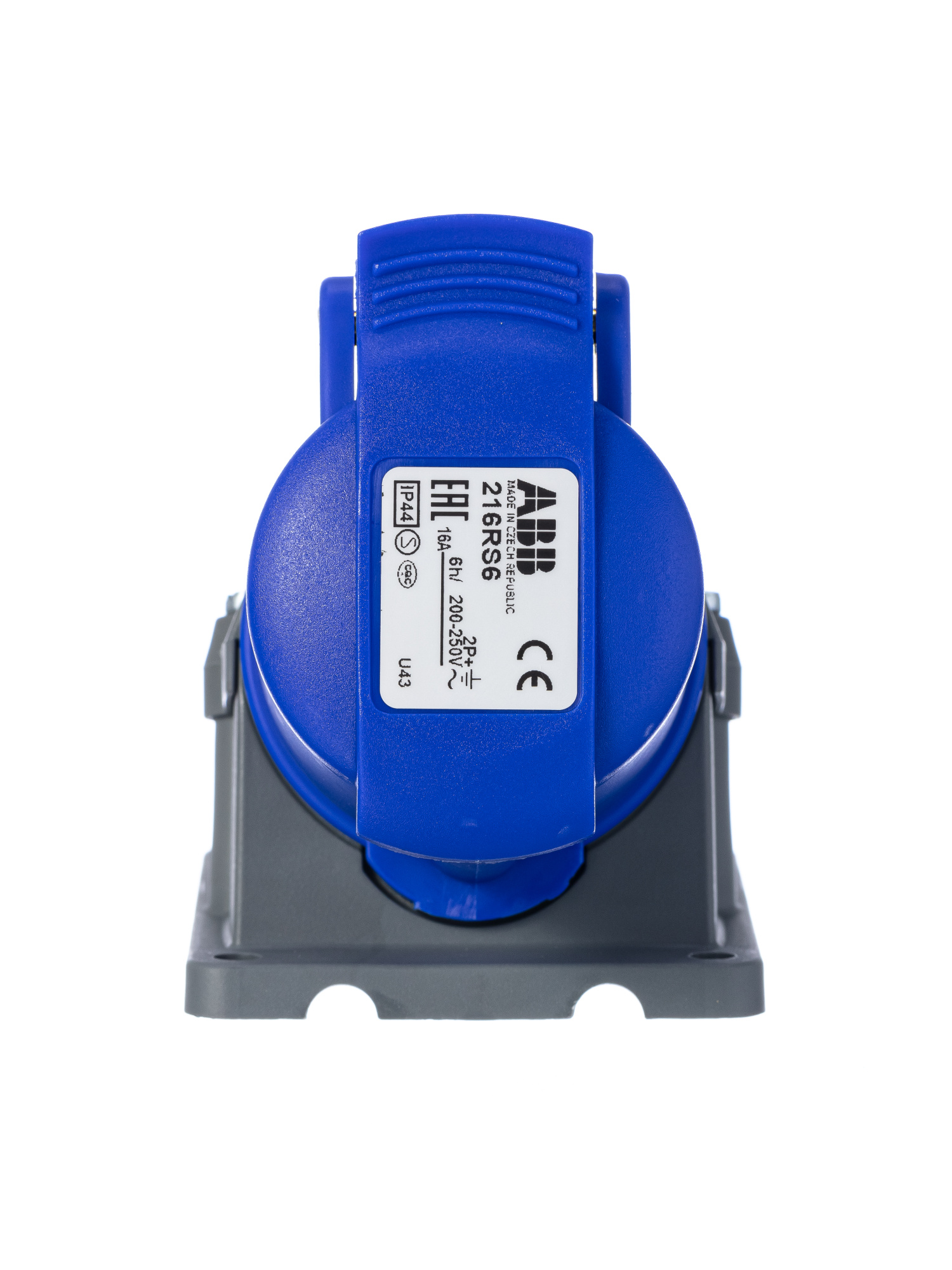 216 RS6 Розетка для монтажа на поверхность 16A, 2P+E, IP44 ABB