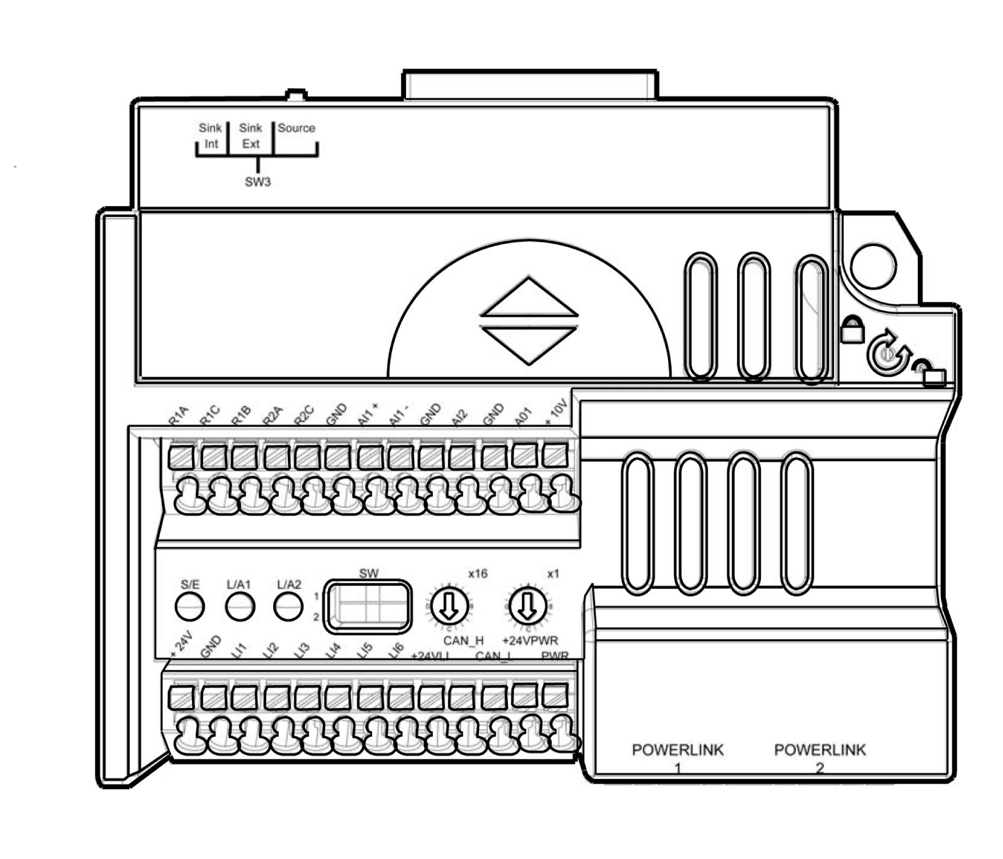 Карта коммуникационная ethernet powerlink Schneider Electric, VW3A3321
