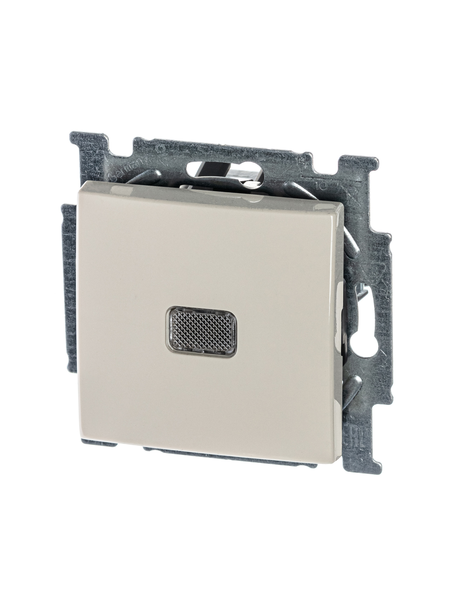 2006/1 UCGL-92-507 Выключатель 1-клавишный с подсветкой (слоновая кость) Basic 55 ABB, 2CKA001012A2156