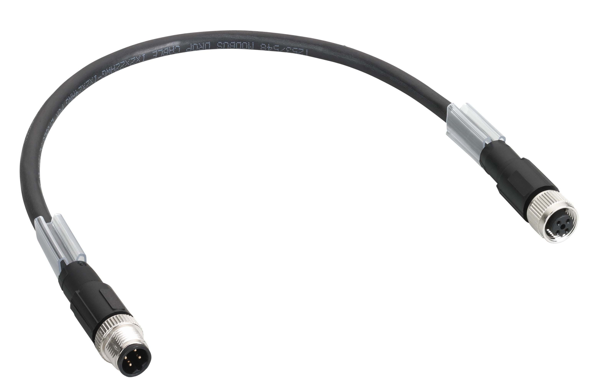 Шина тм7, прямой m12-b 4pin, male-female, 2м Schneider Electric, TCSXCN1M1F2E