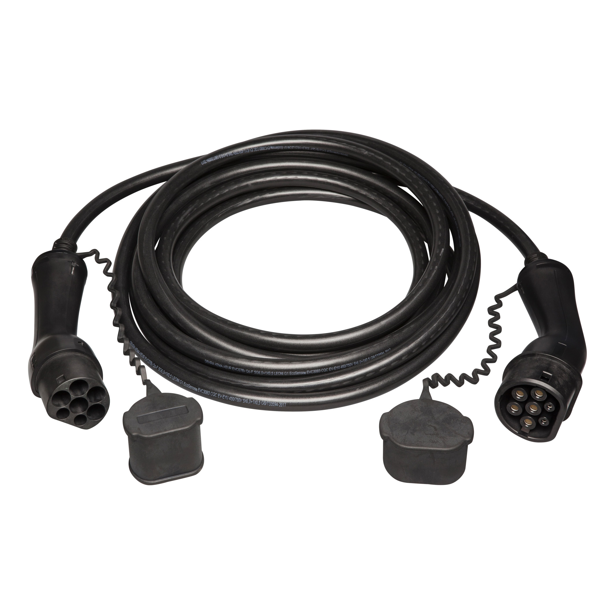 Зарядный кабель с коннекторами Type 2-Type 1, 7м, 1ф 32A ABB, 6AGC082539