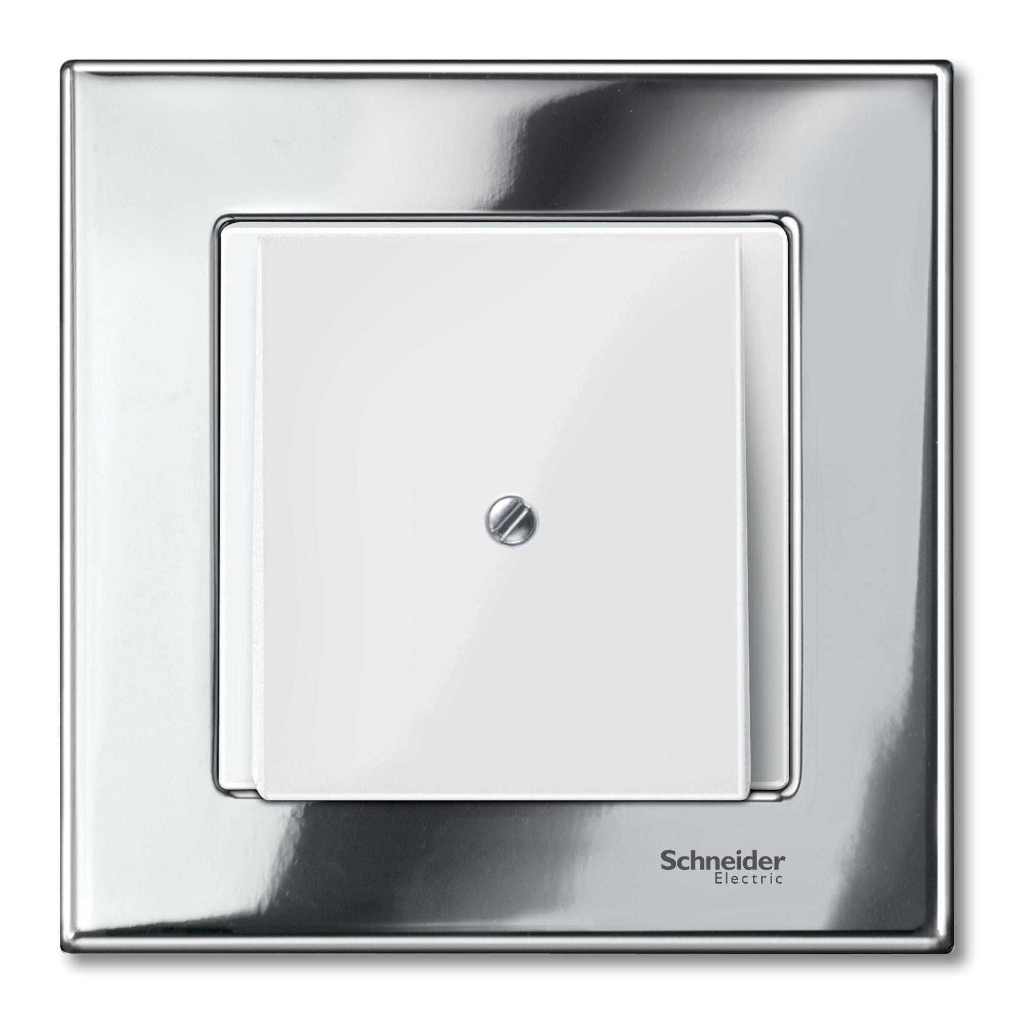 Рамка 1-постовая, sm (металл хром) Merten M-Elegance Schneider Electric, MTN403139
