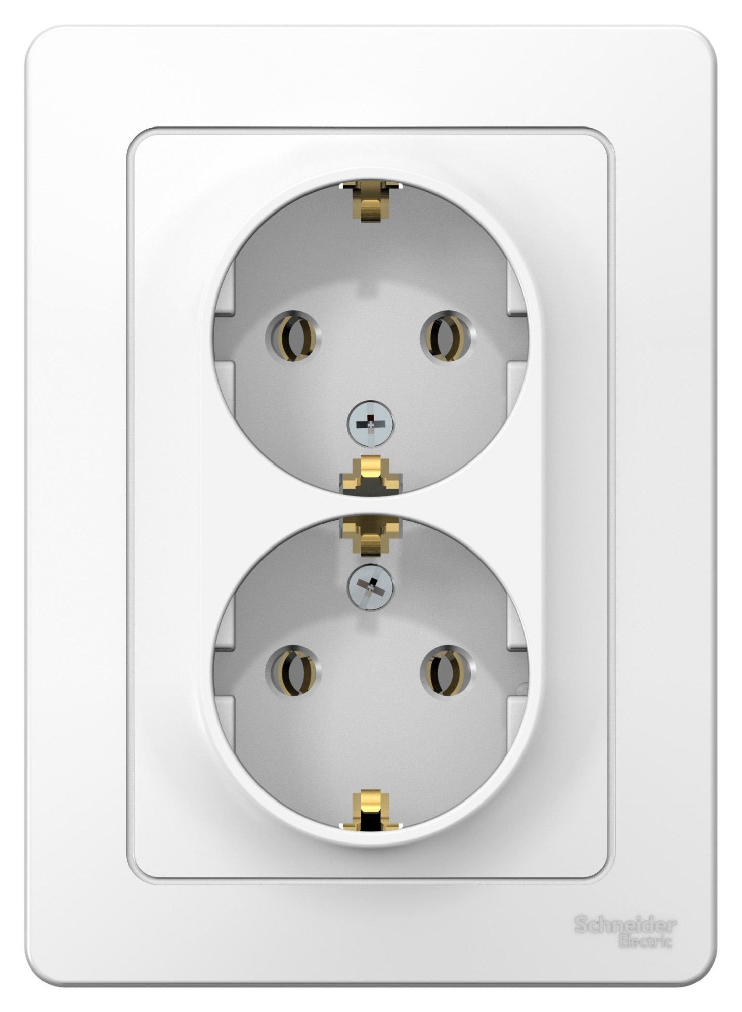 Розетка двойная, с заземлением без шторок, С/У, 16А, 250В (белый) Blanca Systeme Electric, BLNRS001021