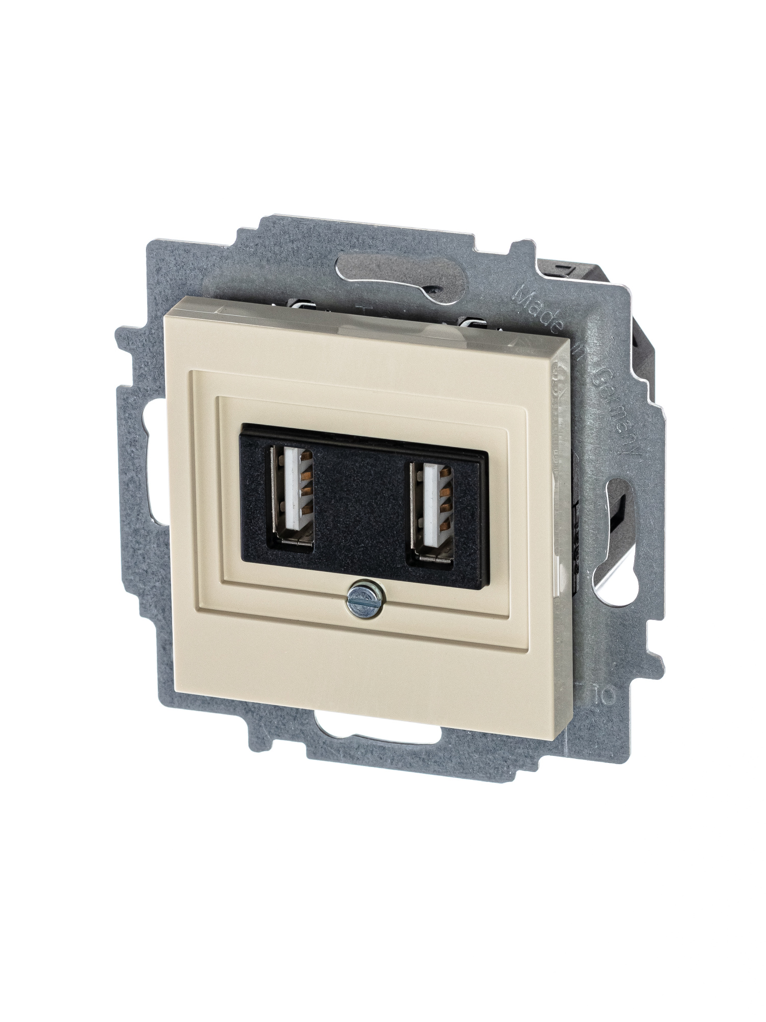 5014H-A00040 17W USB зарядка двойная, Levit, слоновая кость ABB, 2CHH290040A6017