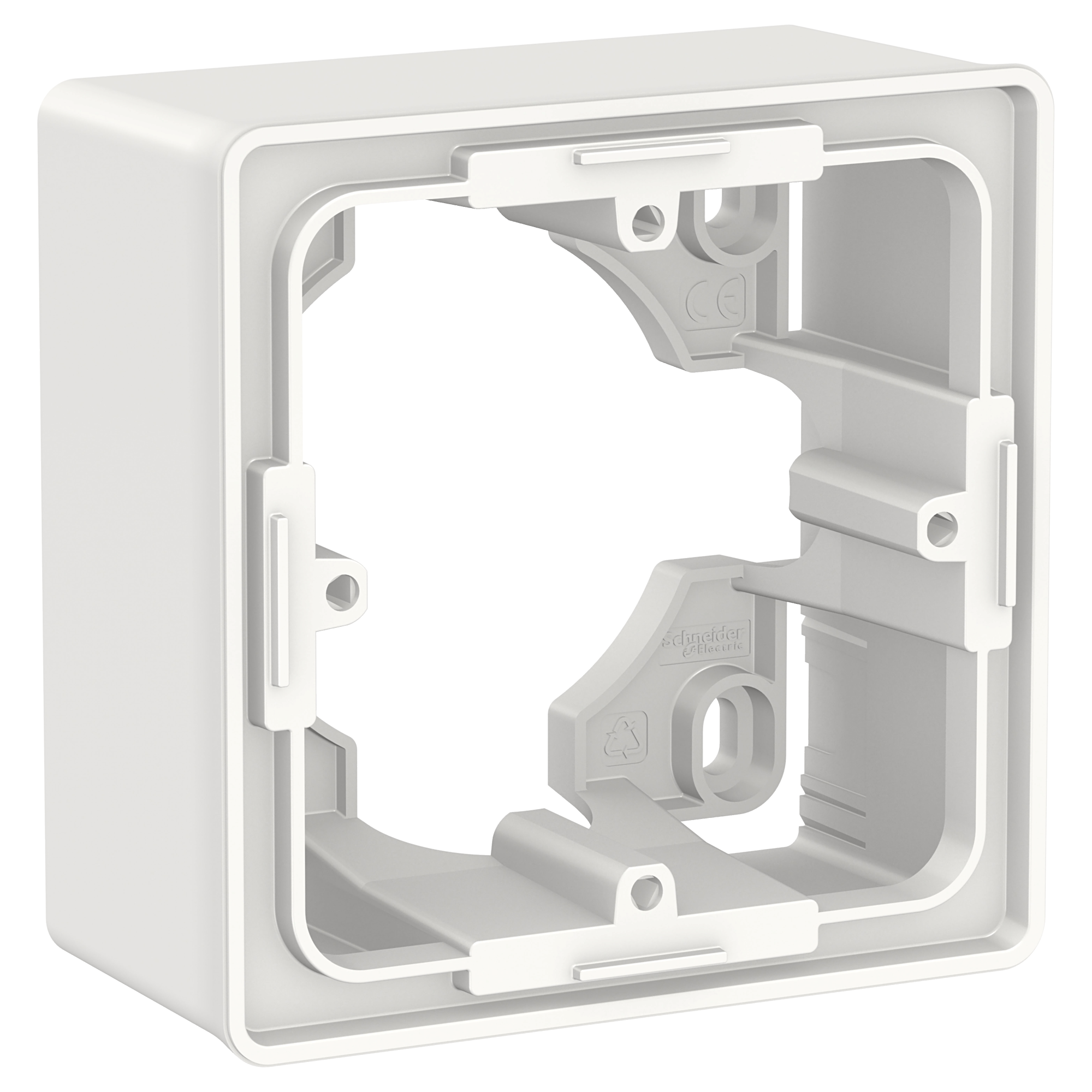 Коробка 1-постовая для открытой установки (белый) Unica New Schneider Electric, NU800218