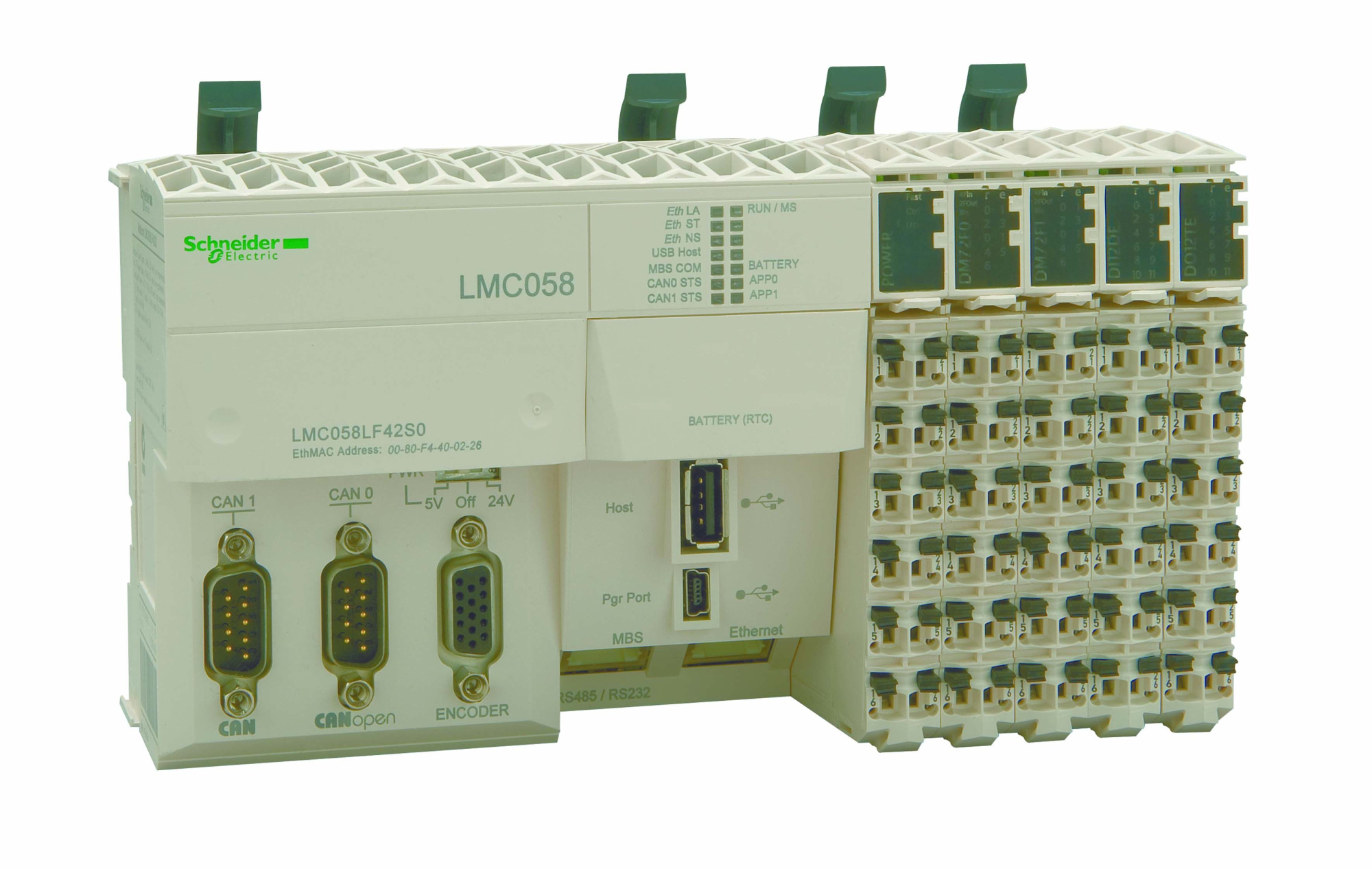 Контроллер lmc058 eth/2can/motion/42dio Schneider Electric, LMC058LF42