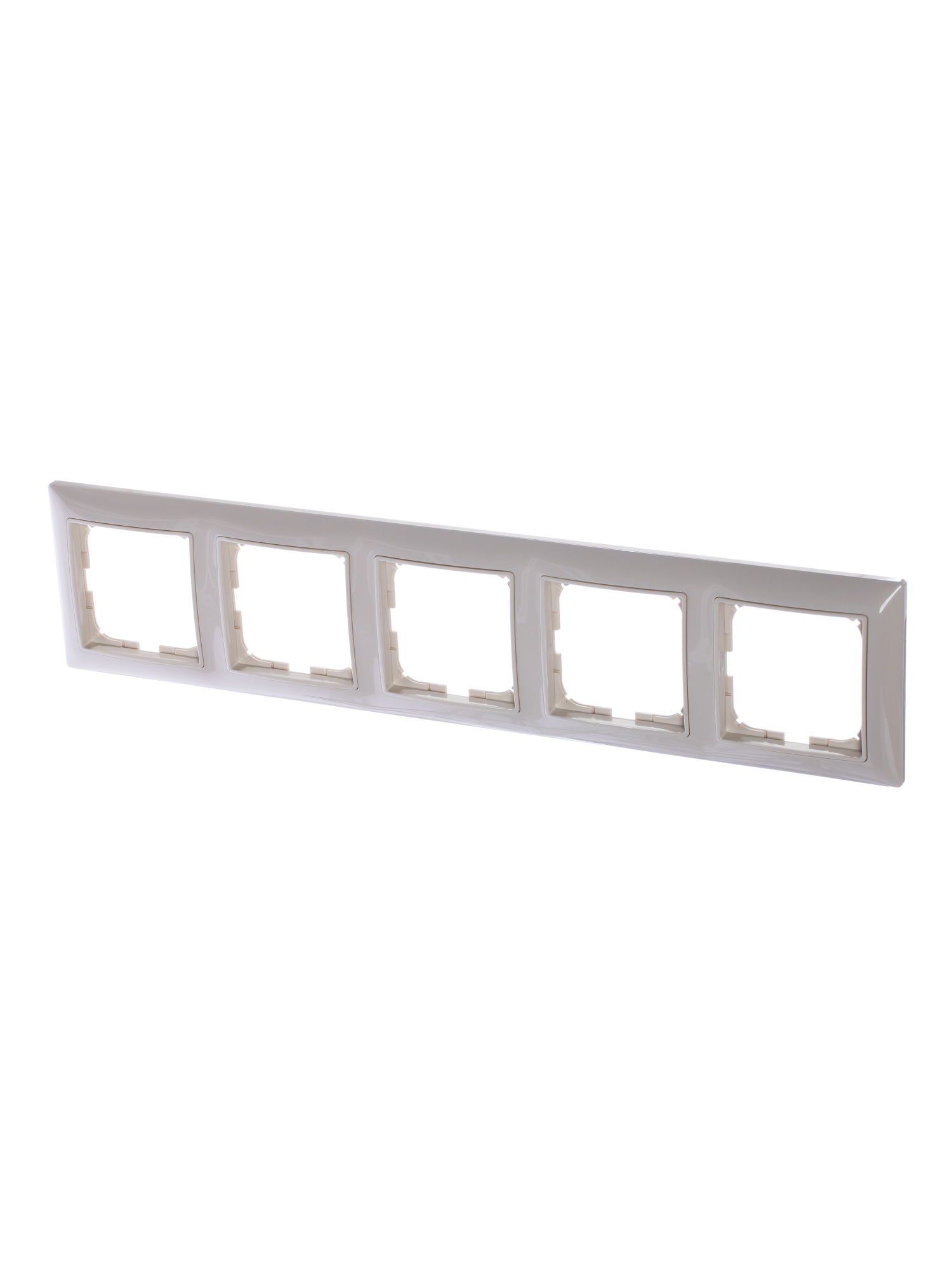 2515-92-507 Рамка 5-постовая с декоративной накладкой (слоновая кость) Basic55 ABB, 2CKA001725A1488