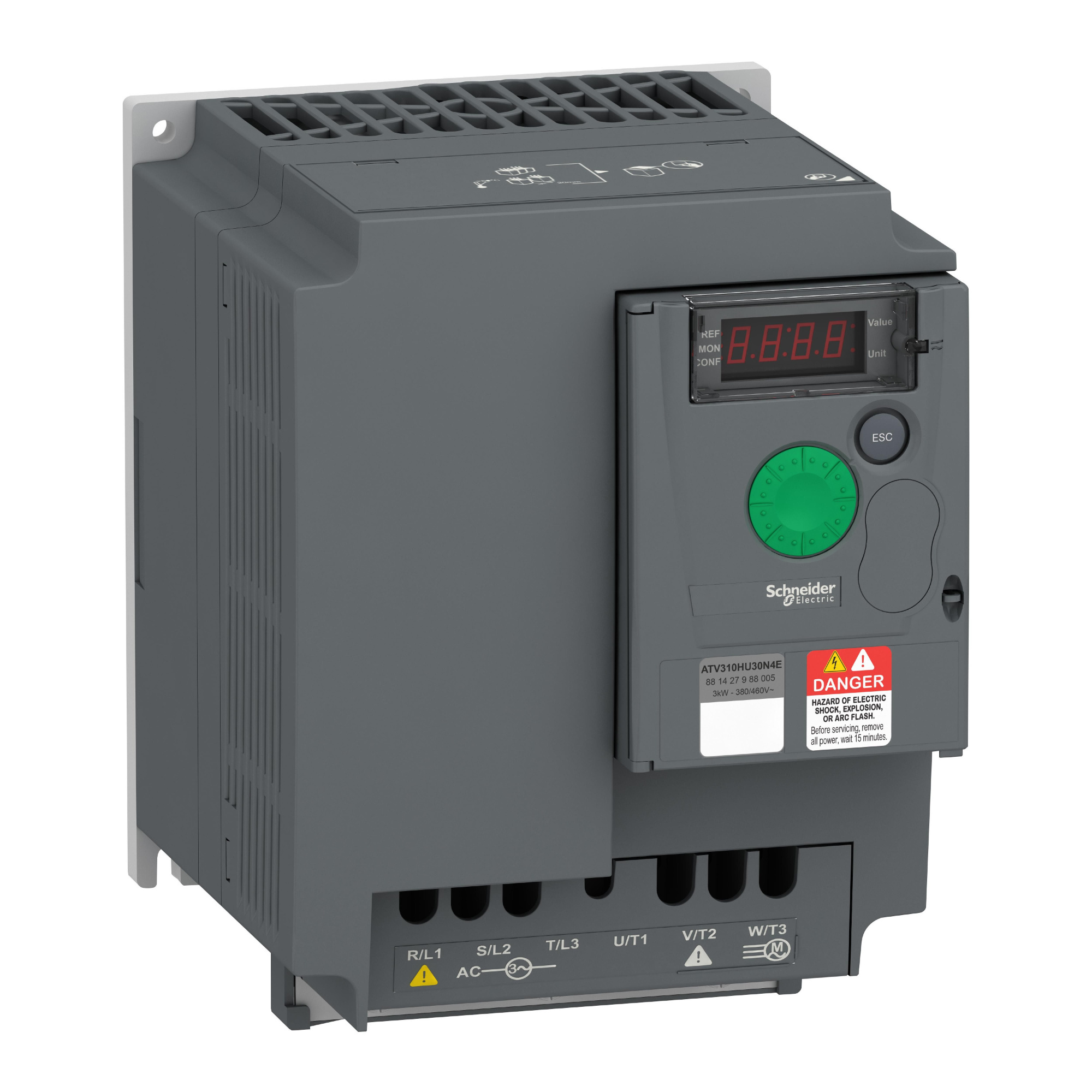 Преобразователь частоты 3кВт 380В 3-х фазный Schneider Electric, ATV310HU30N4E