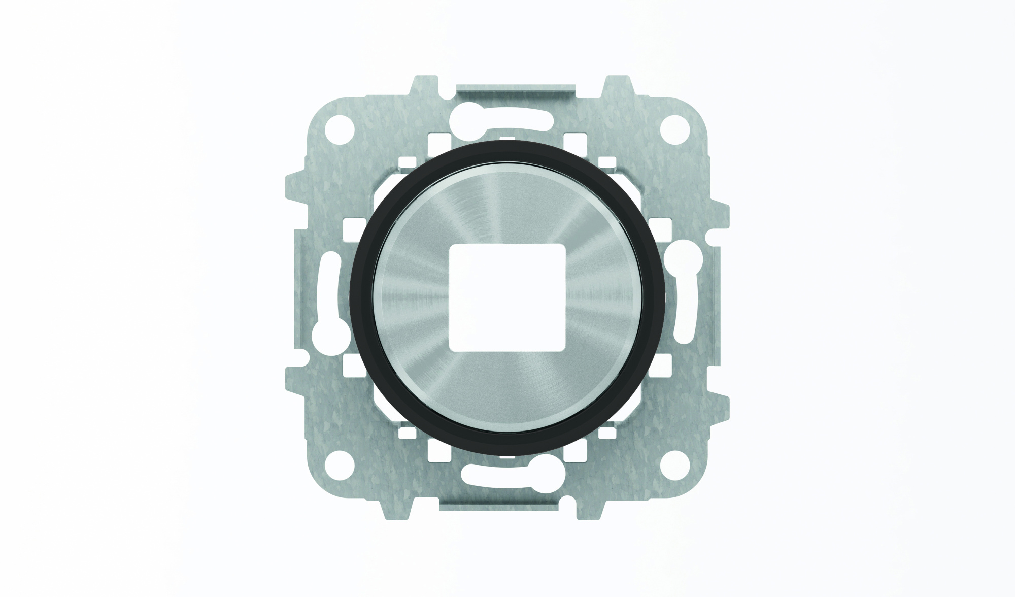 8685 CN Накладка для механизмов зарядного устройства USB,арт.8185,серия SKY Moon,кольцо чёрное стекло ABB, 2CLA868500A1501
