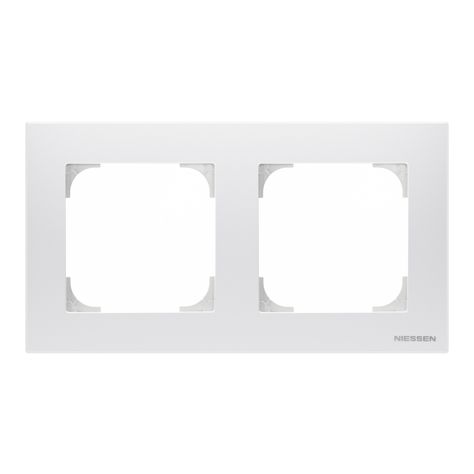 8572 BL Рамка 2-постовая (альпийский белый) SKY ABB, 2CLA857200A1101