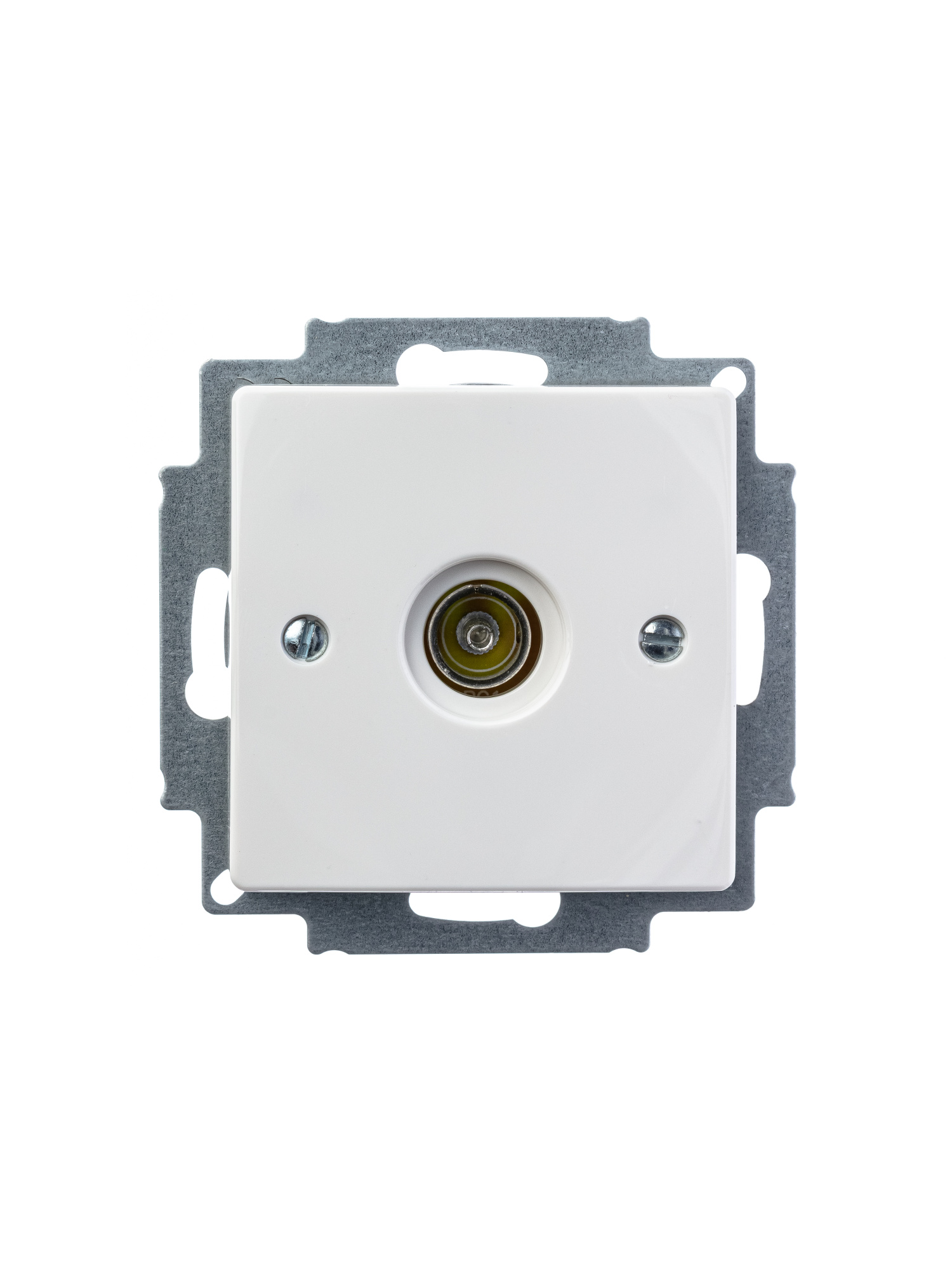 1743-01-94-507 Розетка телевизионная TV оконечная (альпийский белый) Basic 55 ABB