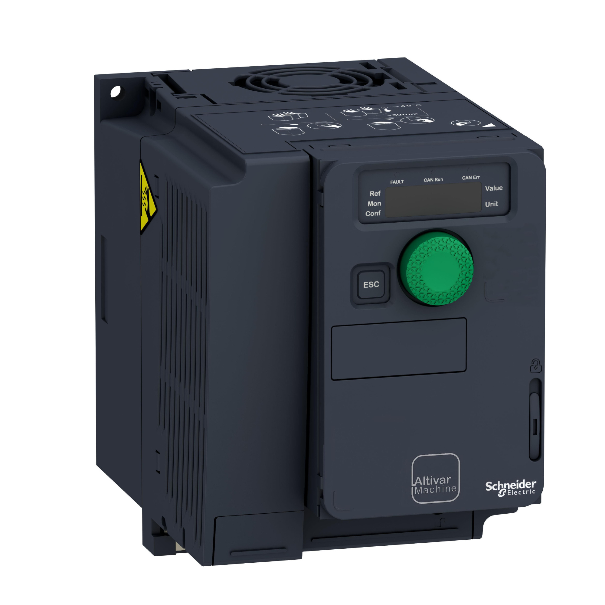Преобразователь частоты, компактное исполнение 1.5 кВт, 240В, 1 фаза Schneider Electric, ATV320U15M2C