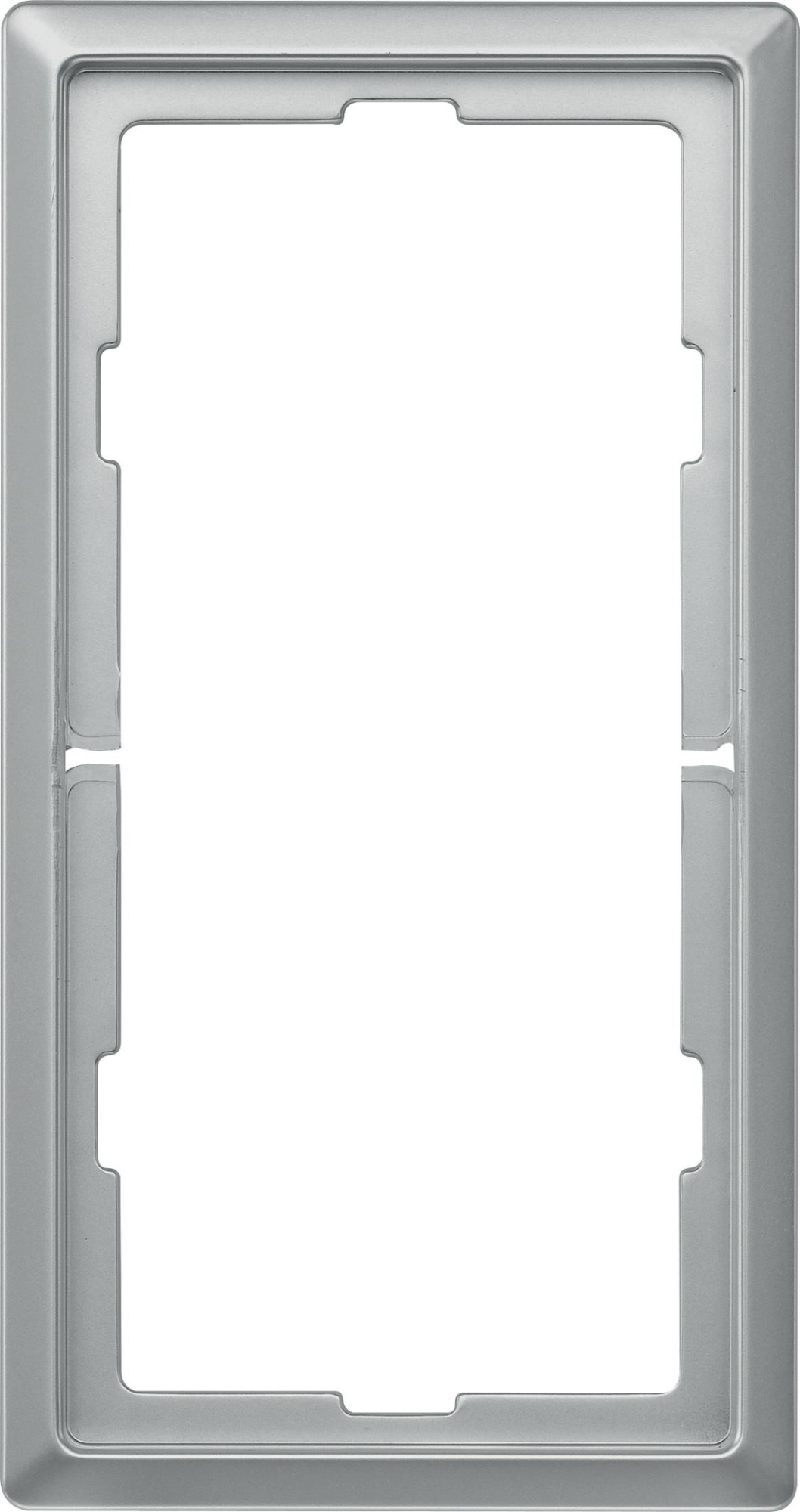 Рамка 2-постовая, б/перегородки, sd (сталь) Merten Artec Schneider Electric, MTN481846
