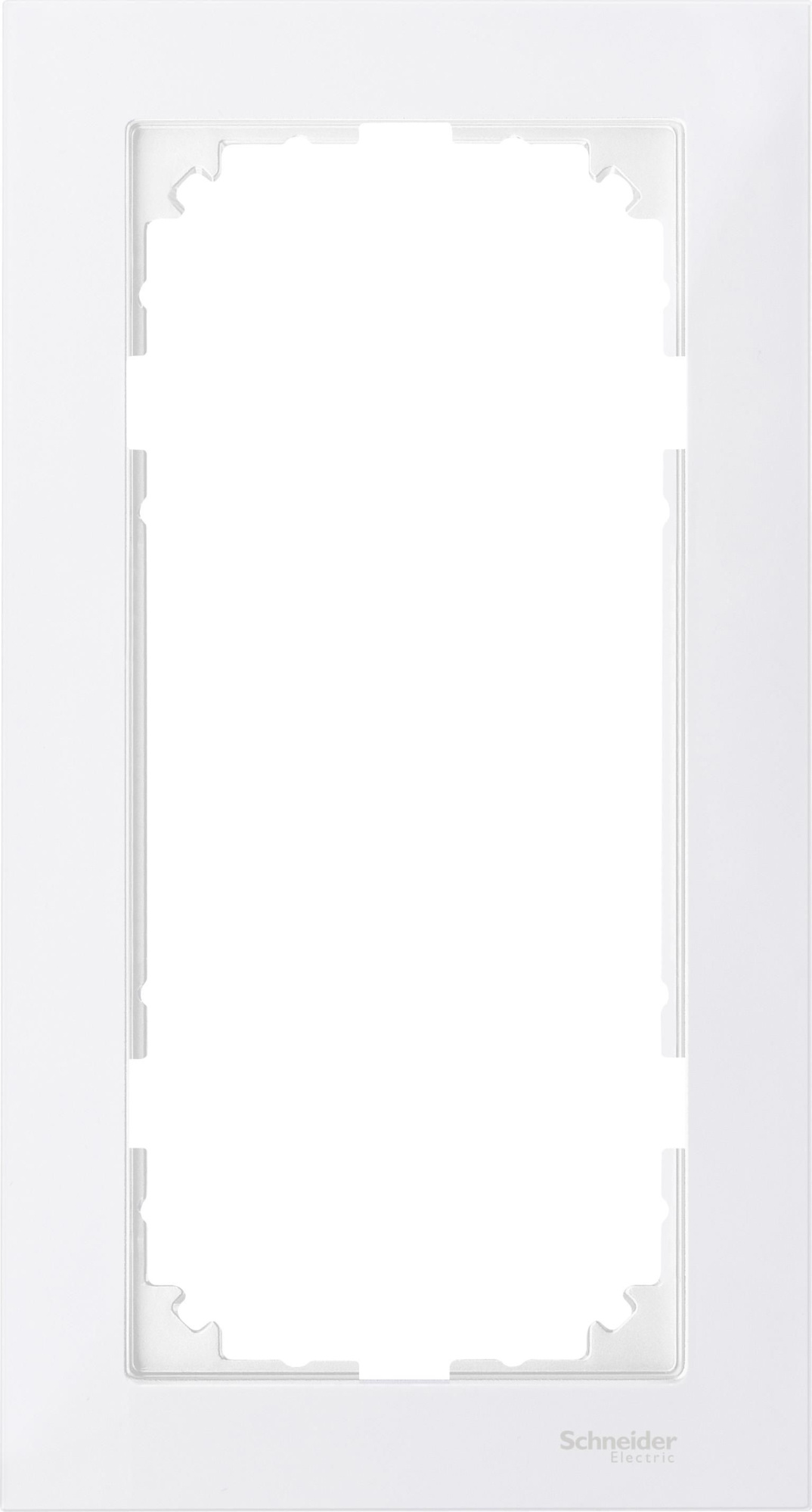 Рамка 2-постовая, sm б/перегородки, (полярный белый) Merten M-Pure Schneider Electric, MTN4025-3619