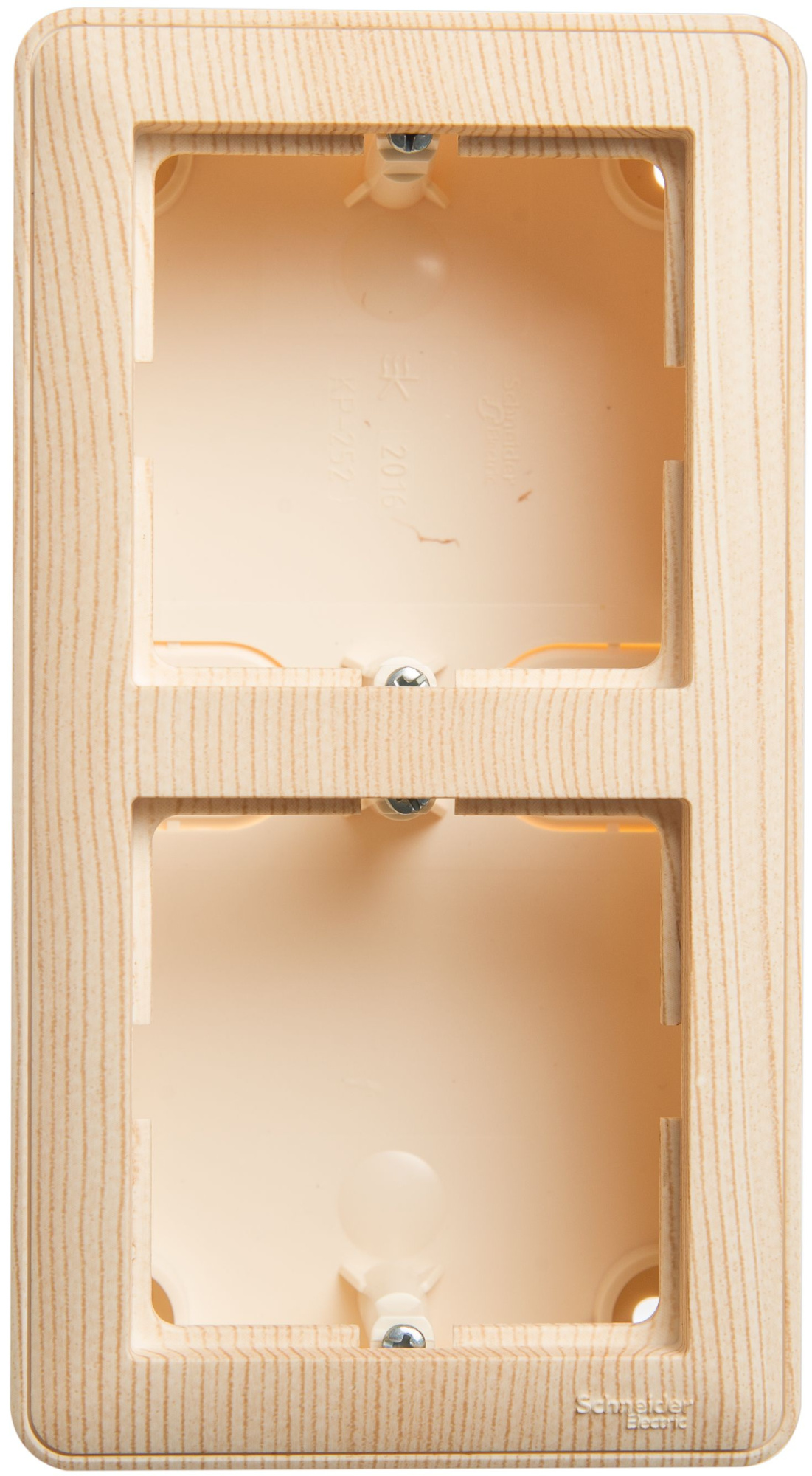 Коробка 2-постовая, подъемная для наружного монтажа с рамкой, (сосна) Wessen 59 Systeme Electric, KP-252-78