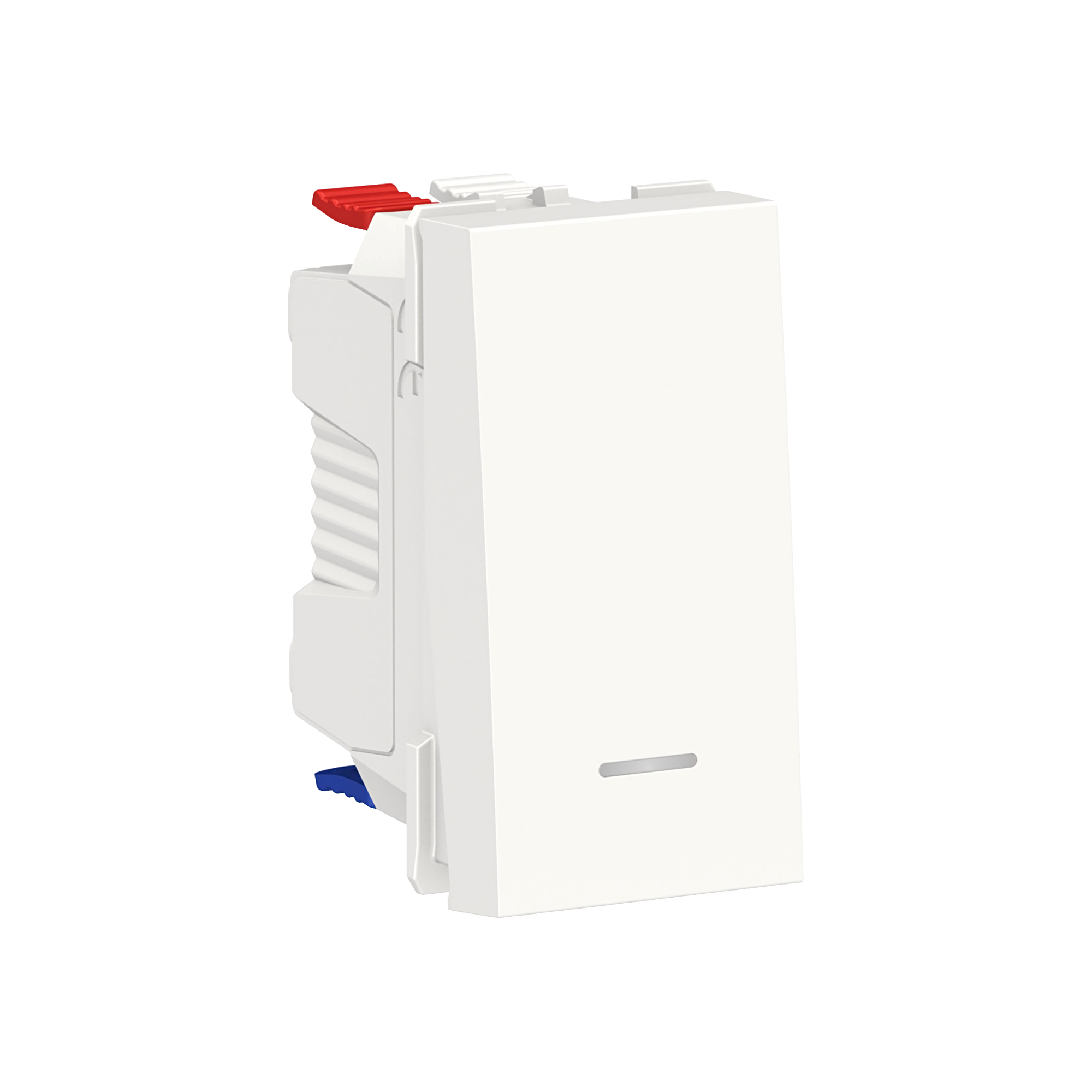 Переключатель 1-клавишный, с нейтралью (сх.6а) 1 модуль (белый) Unica Modular Schneider Electric, NU310318S
