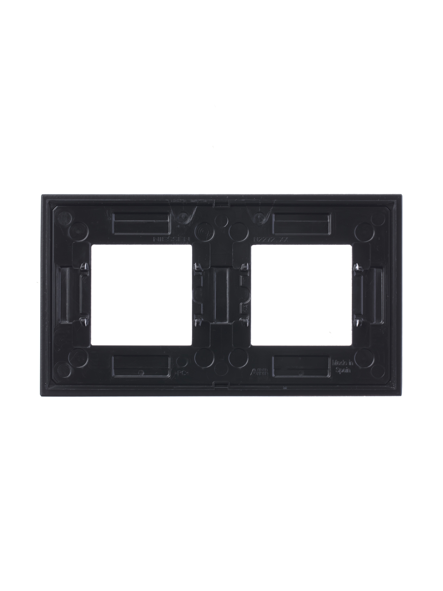 N2272 CC Рамка 2-постовая, 2-модульная, серия Zenit, стекло Кофейное ABB, 2CLA227200N3701