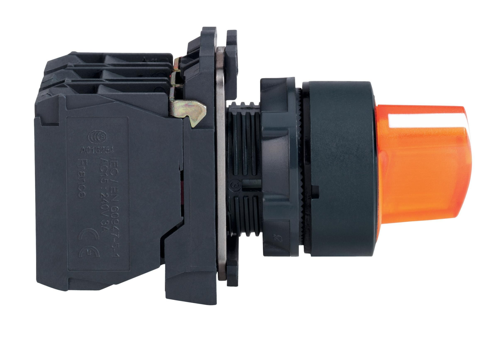 Переключатель 22мм 48-120в жел. с подсв. Schneider Electric, XB5AK125G5